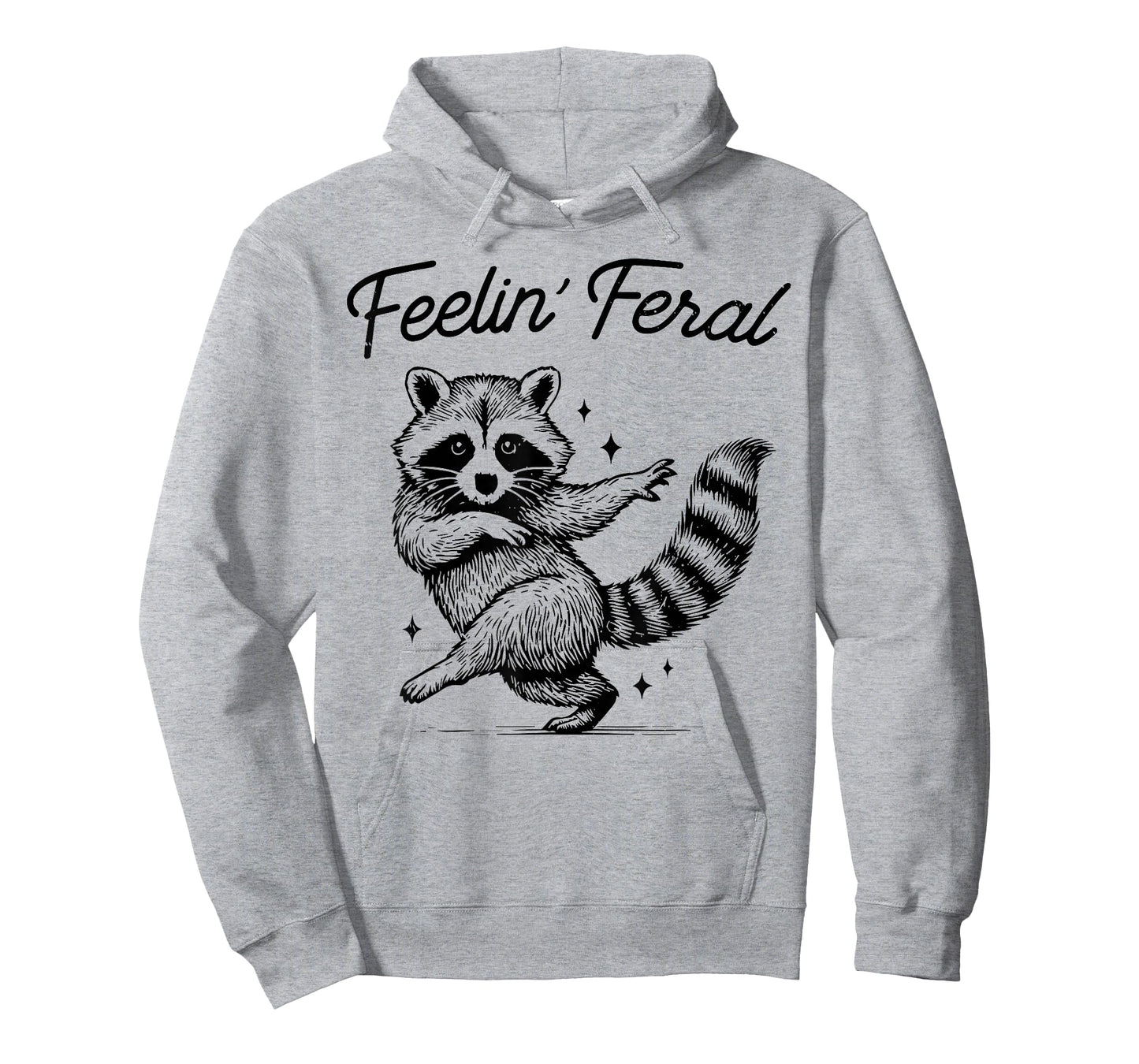 Vintage Feeling Feral Raccoon Meme Funny Raccoon Men Women T-Shirt