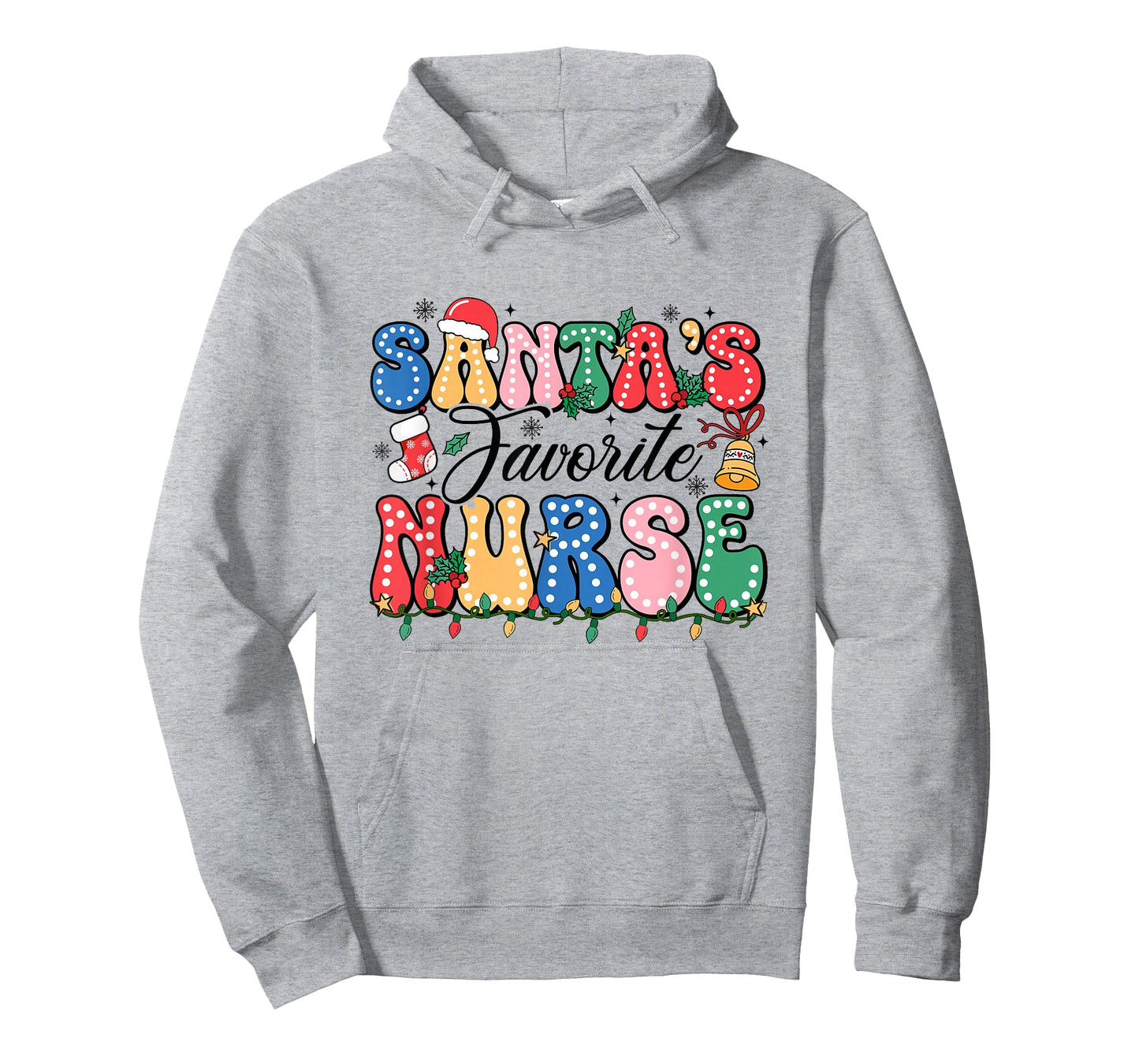 Funny Santa's Favorite Nurse Christmas Nursing Xmas T-Shirt