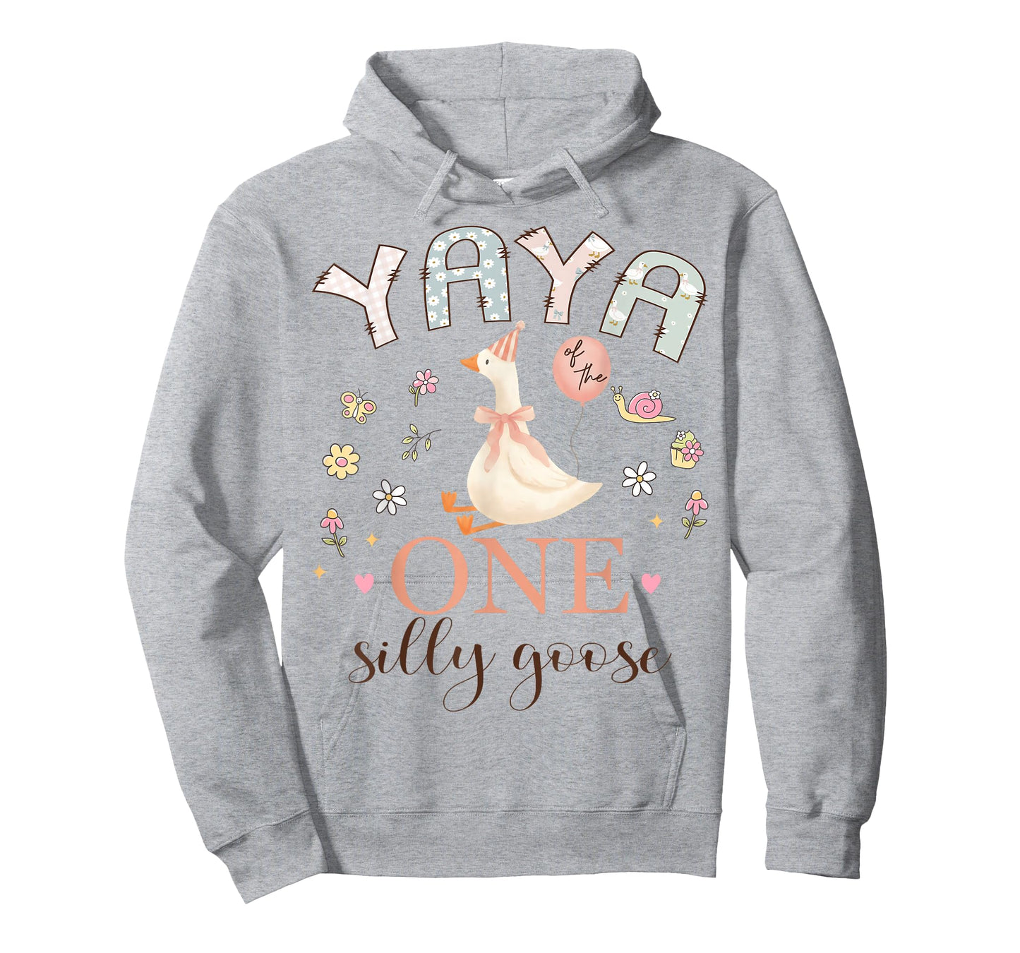 Yaya of The One Silly Goose 1st Birthday Girl Matching T-Shirt