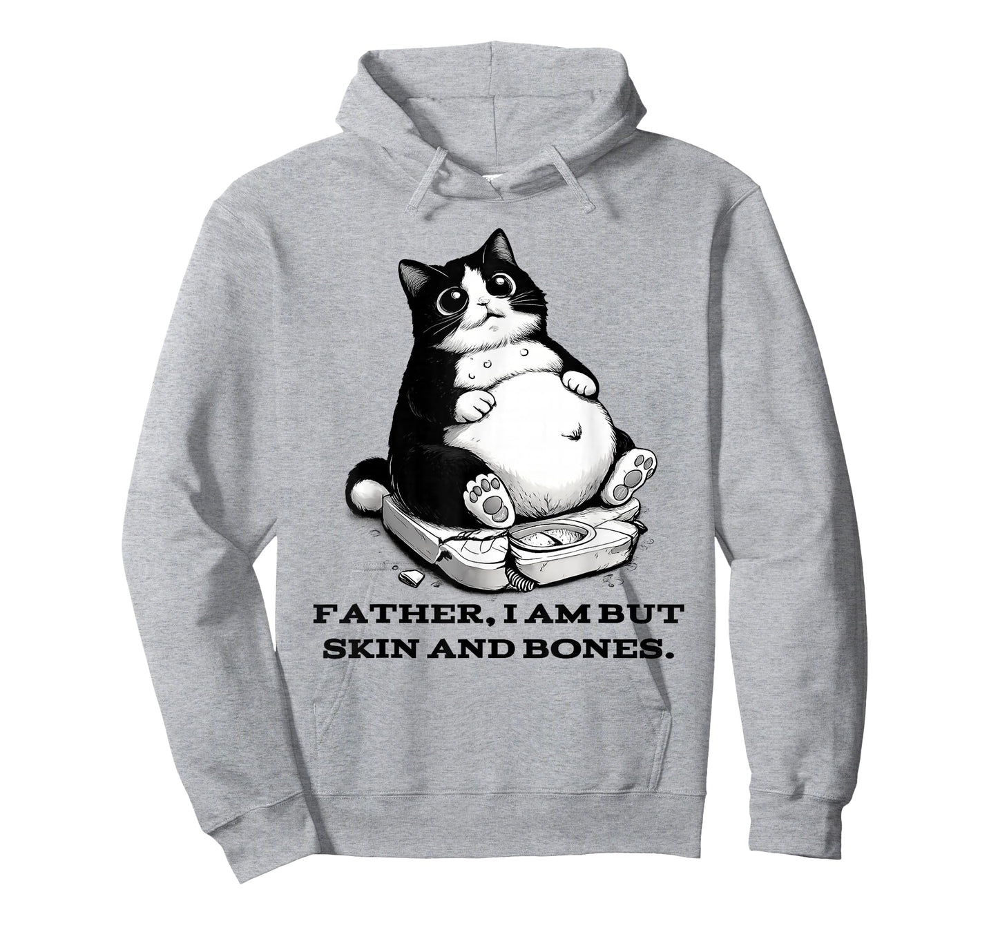 Funny Cat Father I Am But Skin and Bones T-Shirt