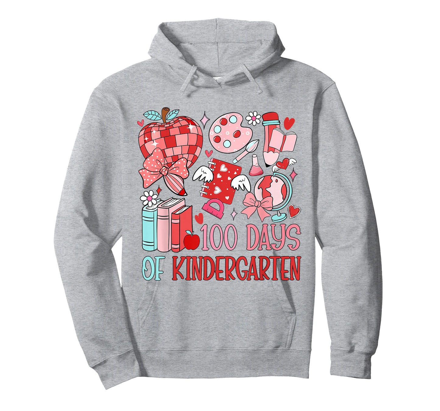 100 Days of Kindergarten 100th Day of School Teacher Kids T-Shirt