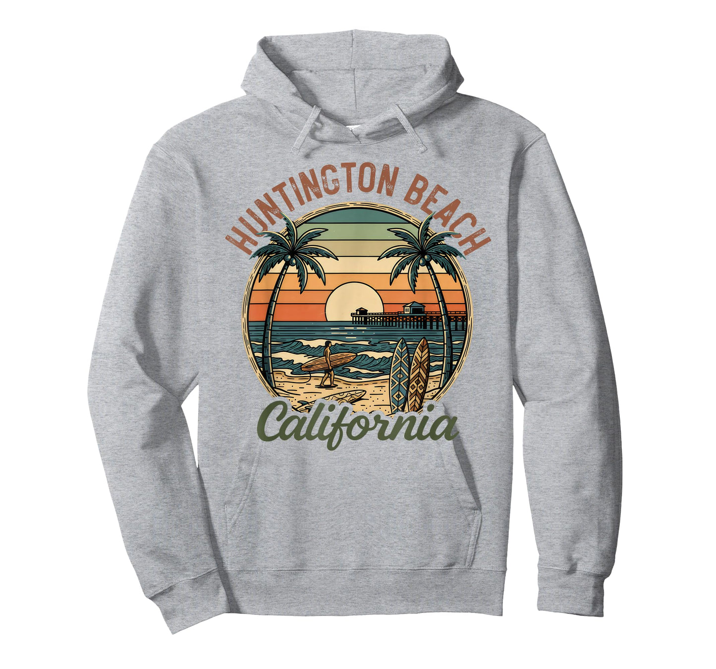 Huntington Beach California Los Angeles Surfer Vintage Gifts T-Shirt