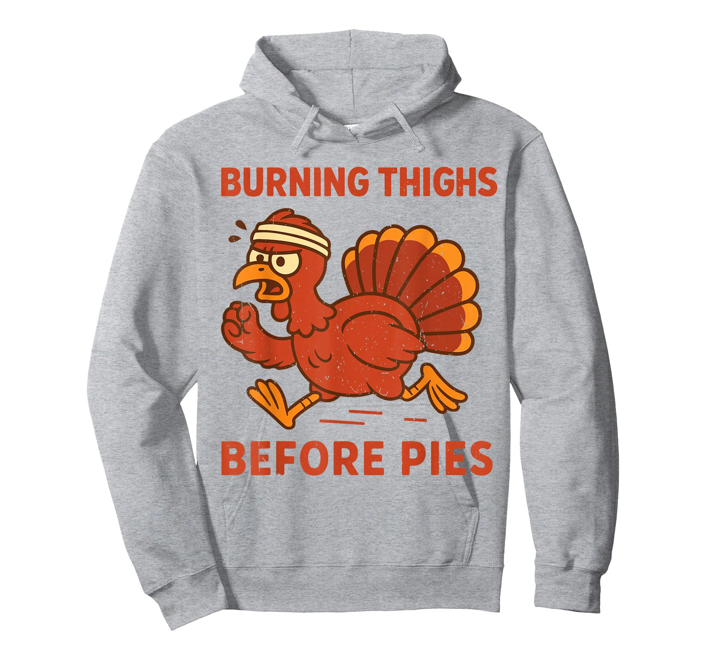 Thanksgiving Turkey Trot Squad 2025 Burning Thigh Before Pie T-Shirt