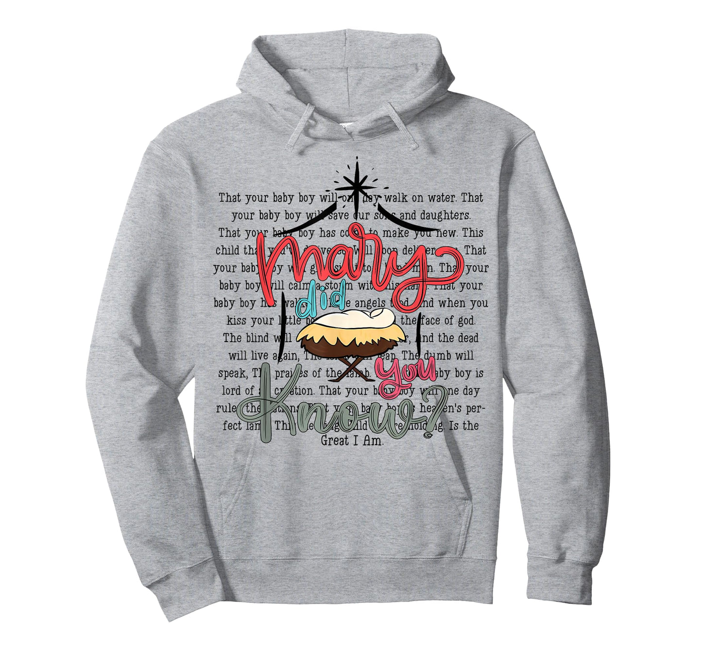 Mary Did You Know Christian Bible Verse Christmas Jesus T-Shirt