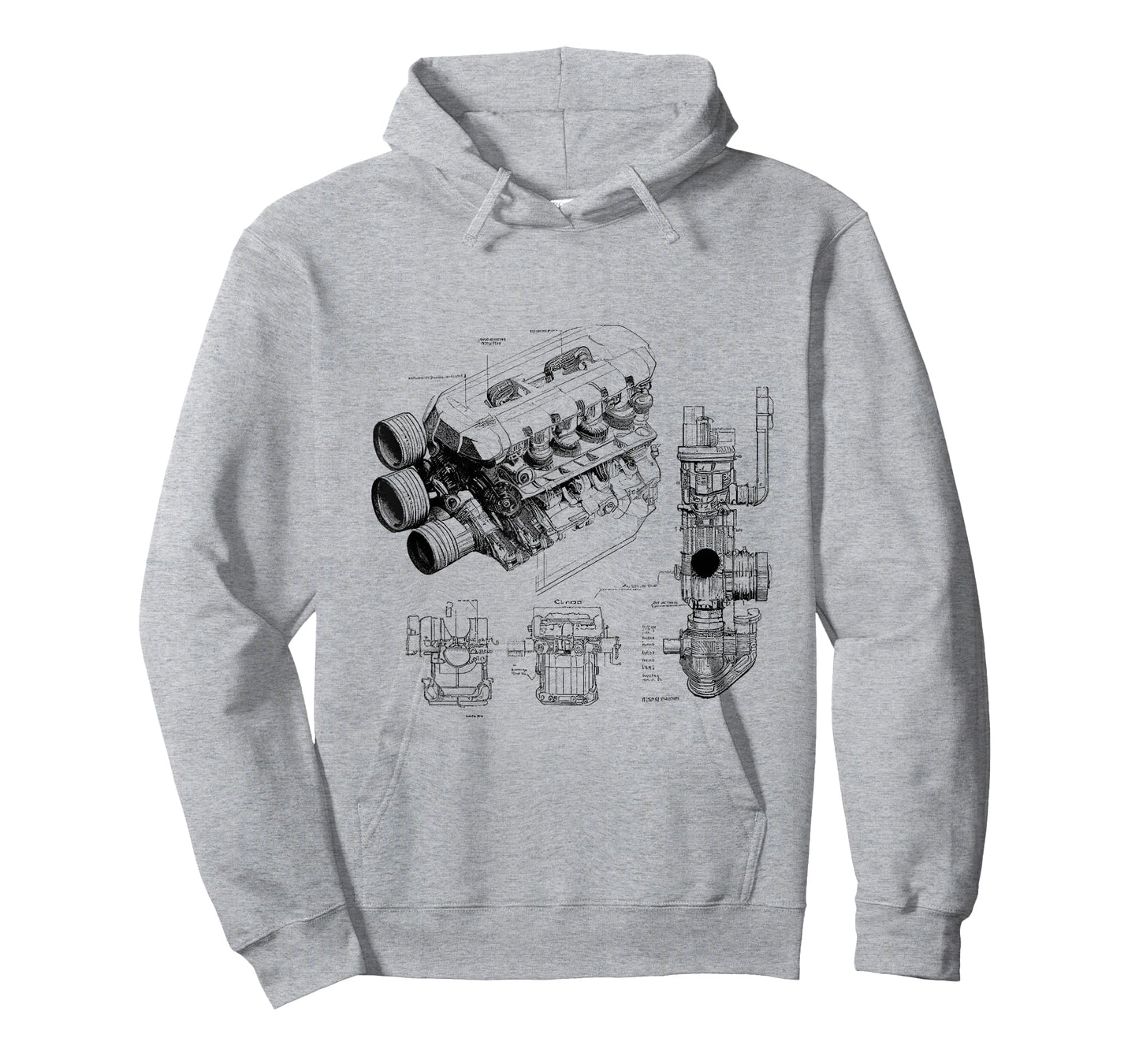 Mechanics Car Enthusiast Gifts Men Engine Pieces Cars T-Shirt