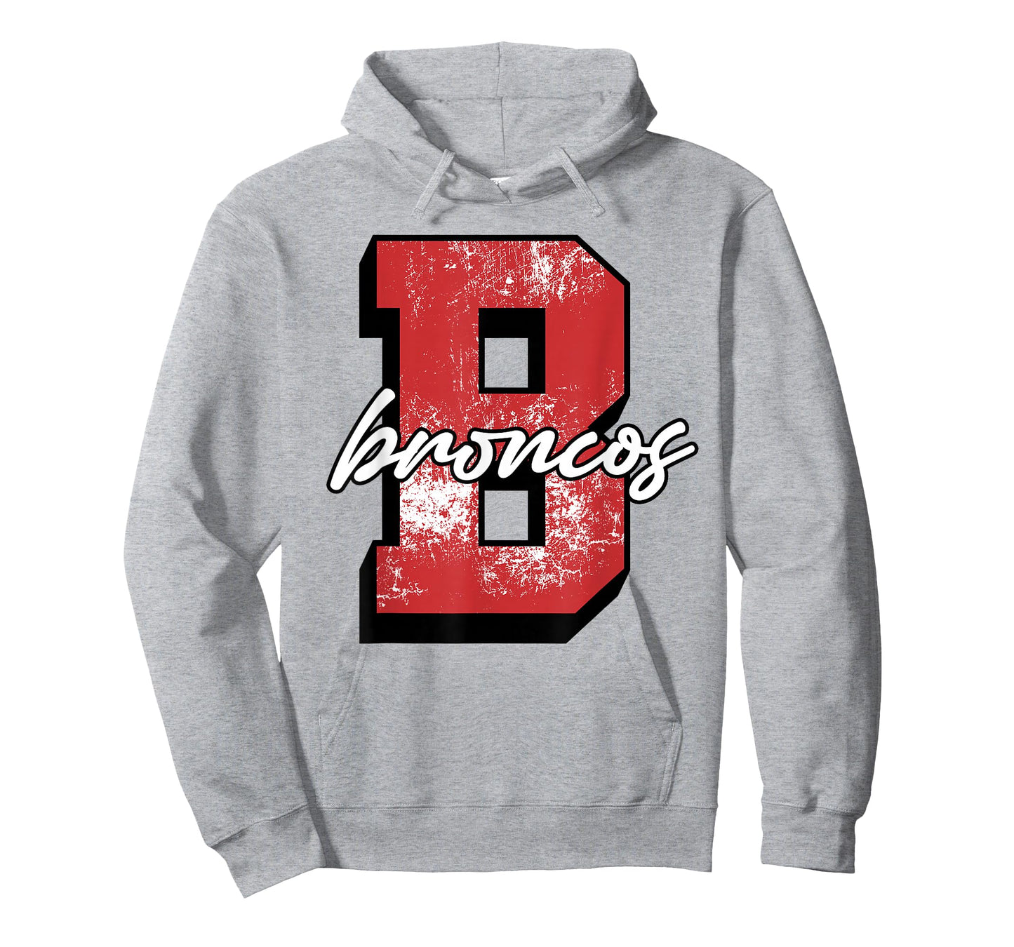 Red Broncos School Spirit Game Day Mascot Bronco Pride T-Shirt