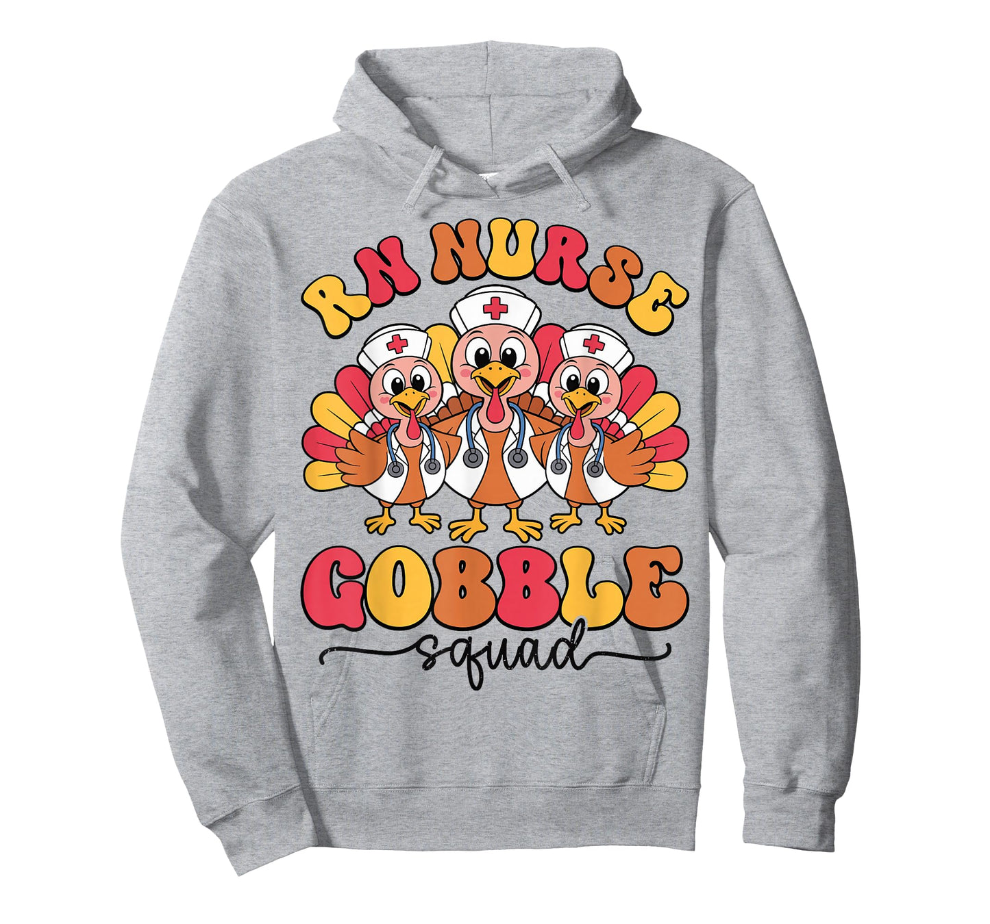 RN Nurse Gobble Squad Thanksgiving Registered Nurse Turkey T-Shirt