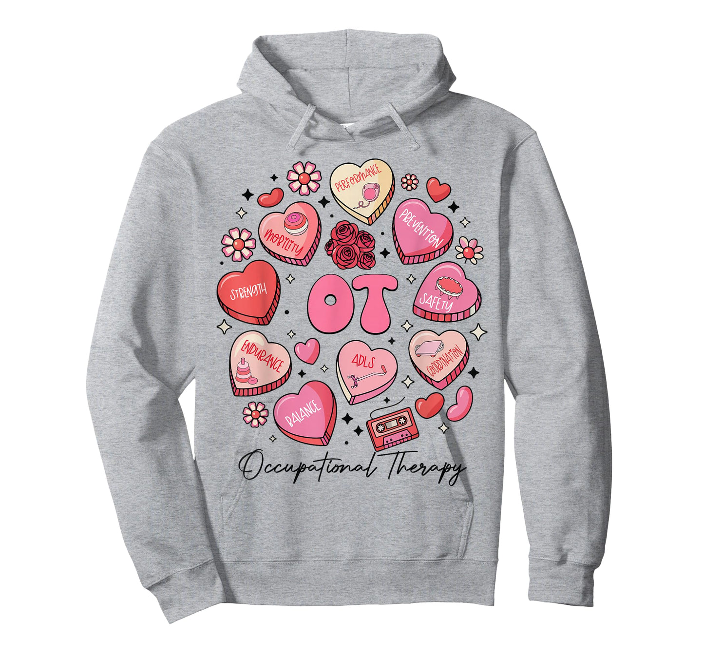 Cute Occupational Therapy Valentines OT Therapist Hearts T-Shirt