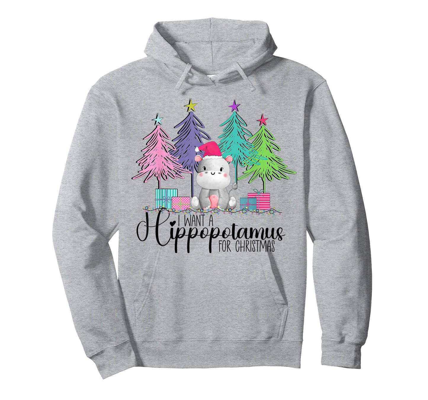 I Want A Hippopotamus for Christmas Xmas Hippo for Kid Women T-Shirt