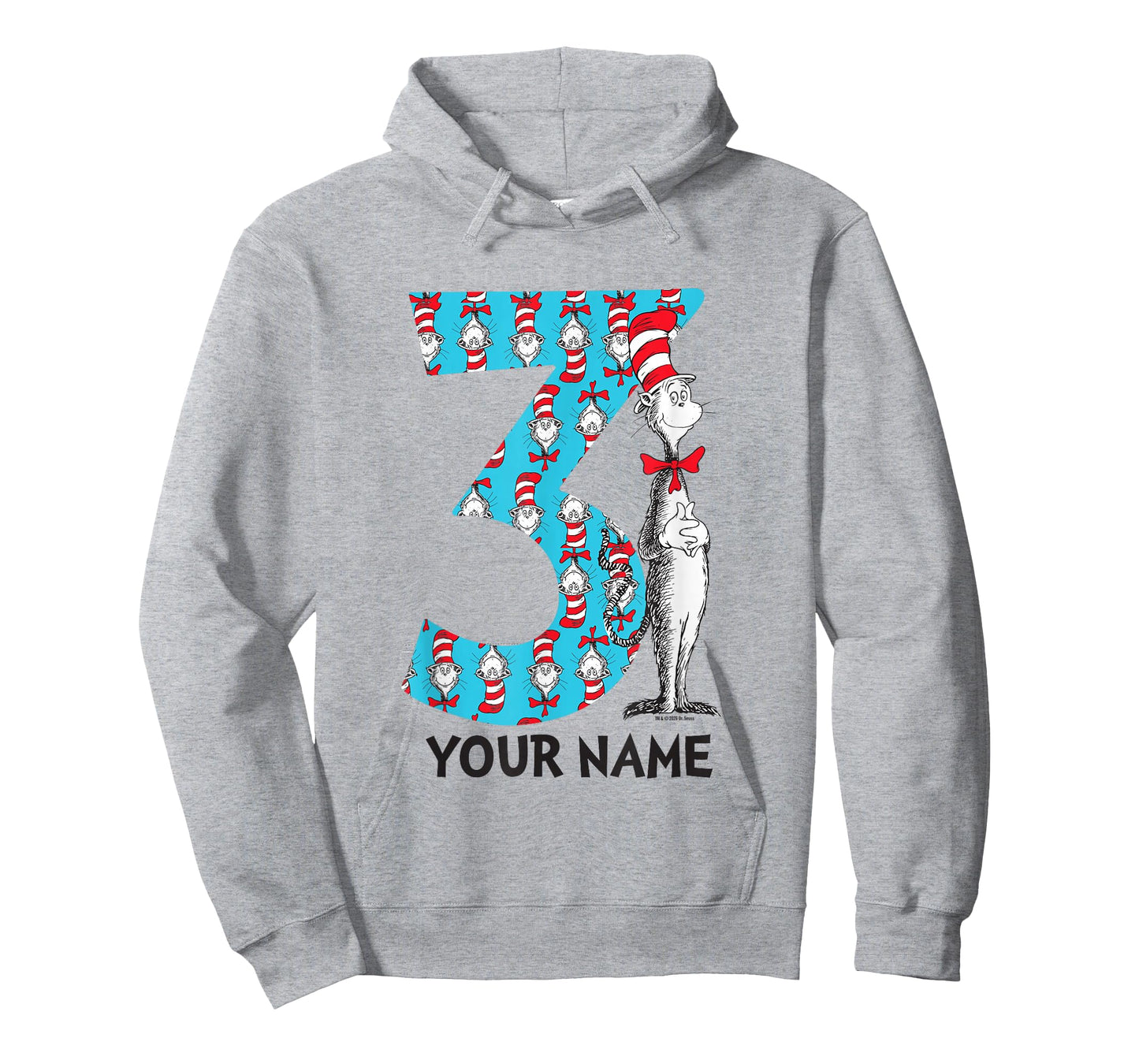 Cat in The Hat Customizable Name 3rd Birthday Celebration
