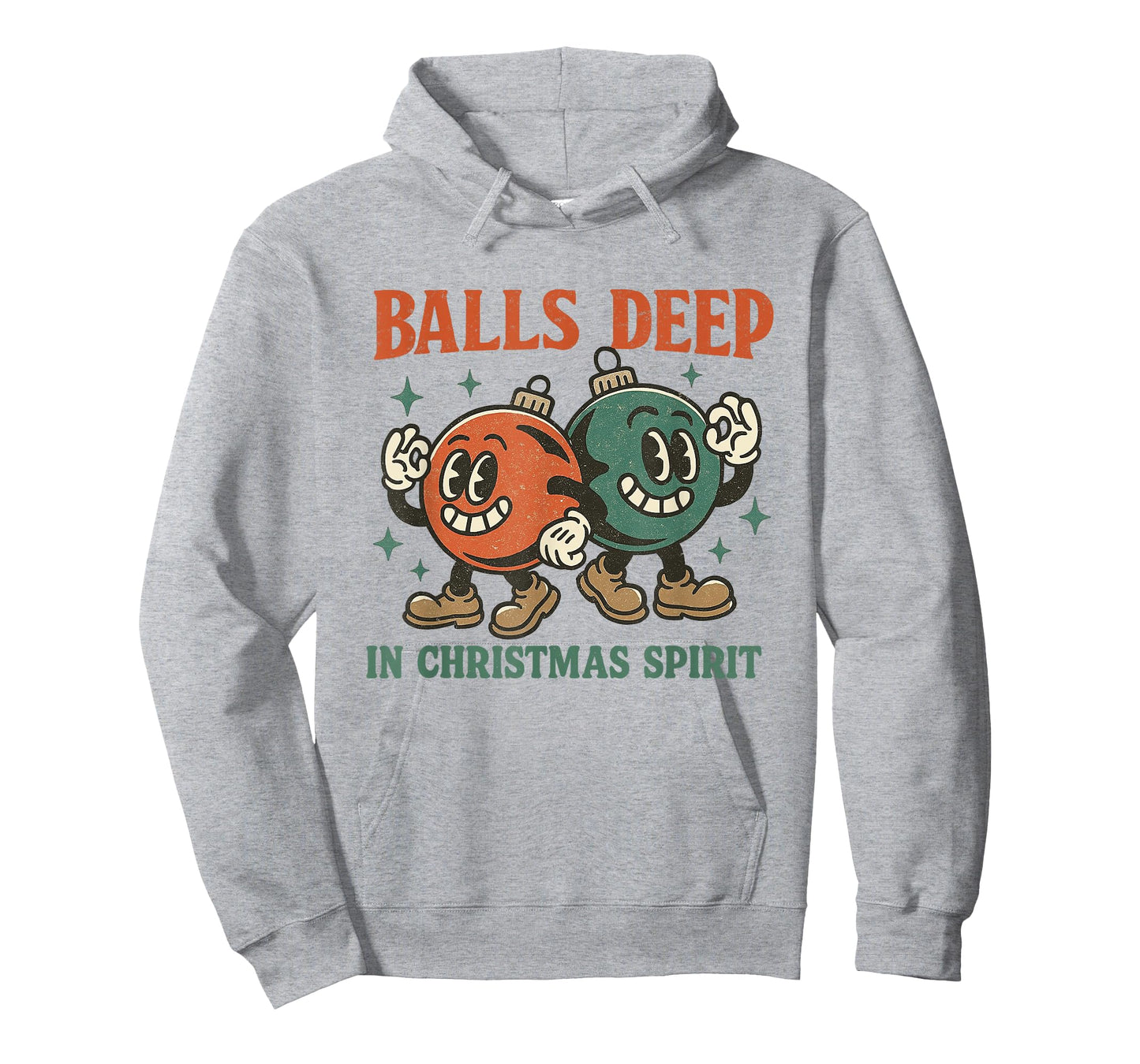 Balls Deep in Christmas Spirit Dirty Humor Christmas Joke T-Shirt