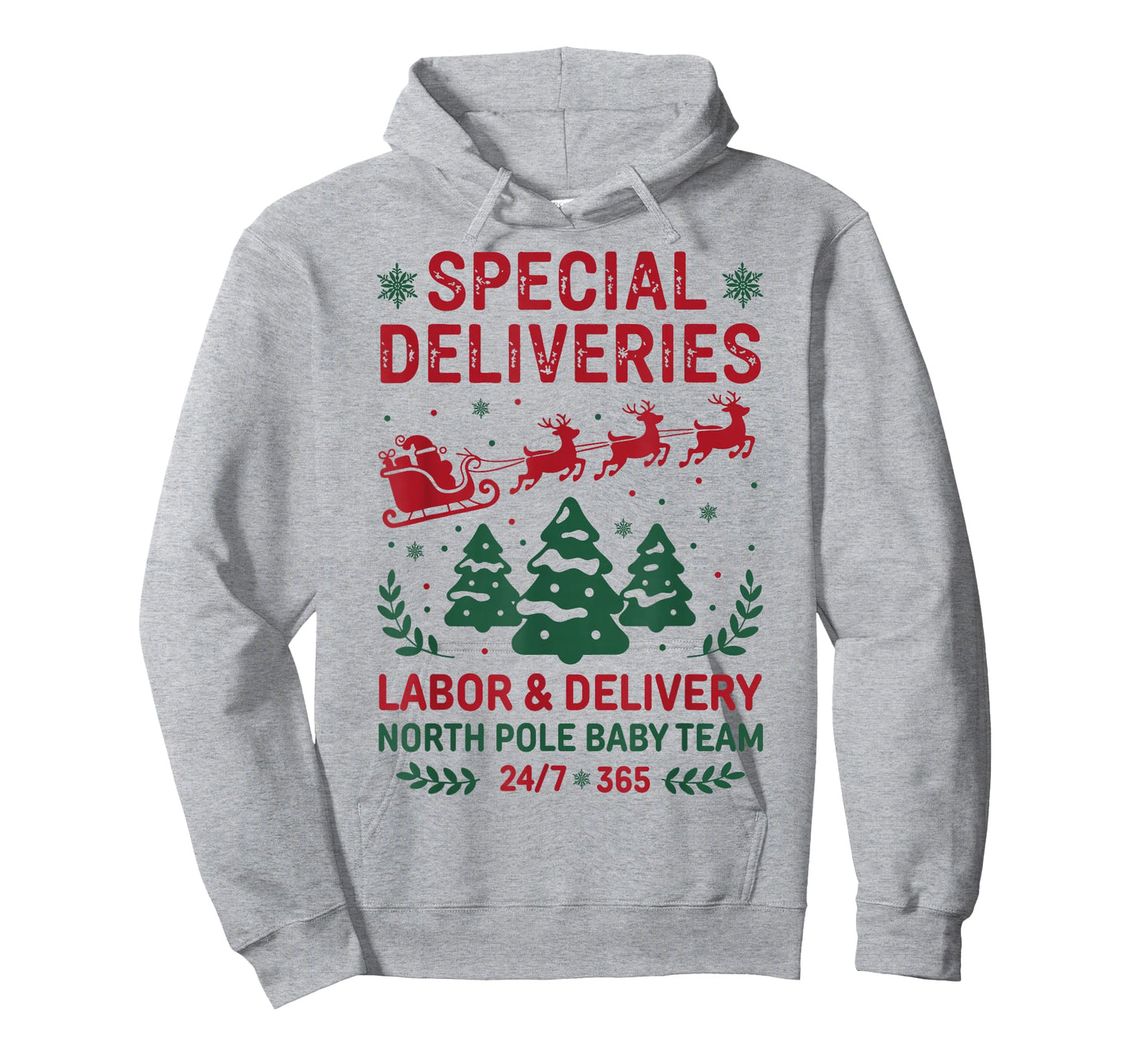 Special Deliveries Labor and Delivery Baby Nurse Christmas T-Shirt