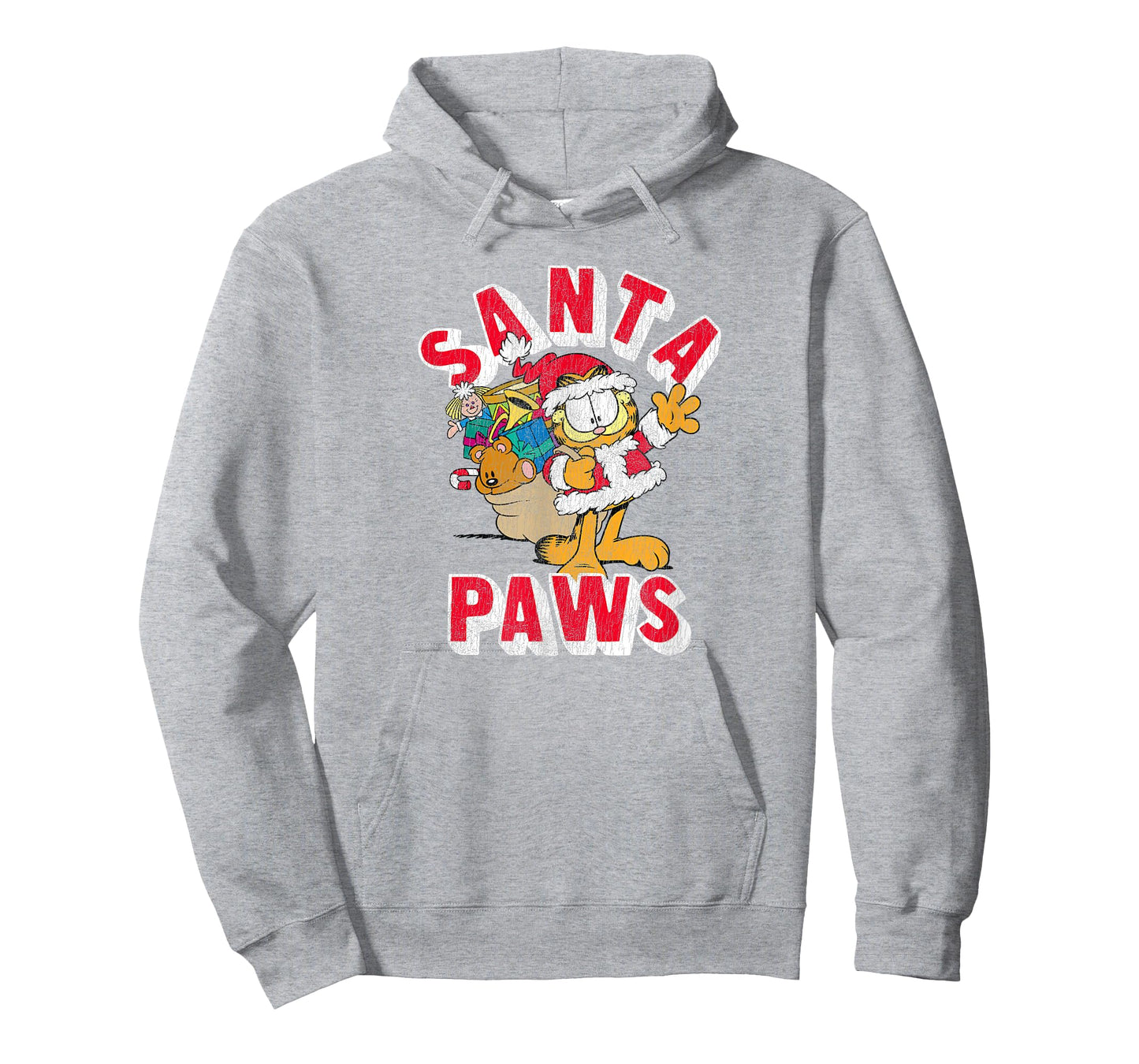 Garfield Santa Paws Cute Christmas Delivery Cartoon Cat T-Shirt