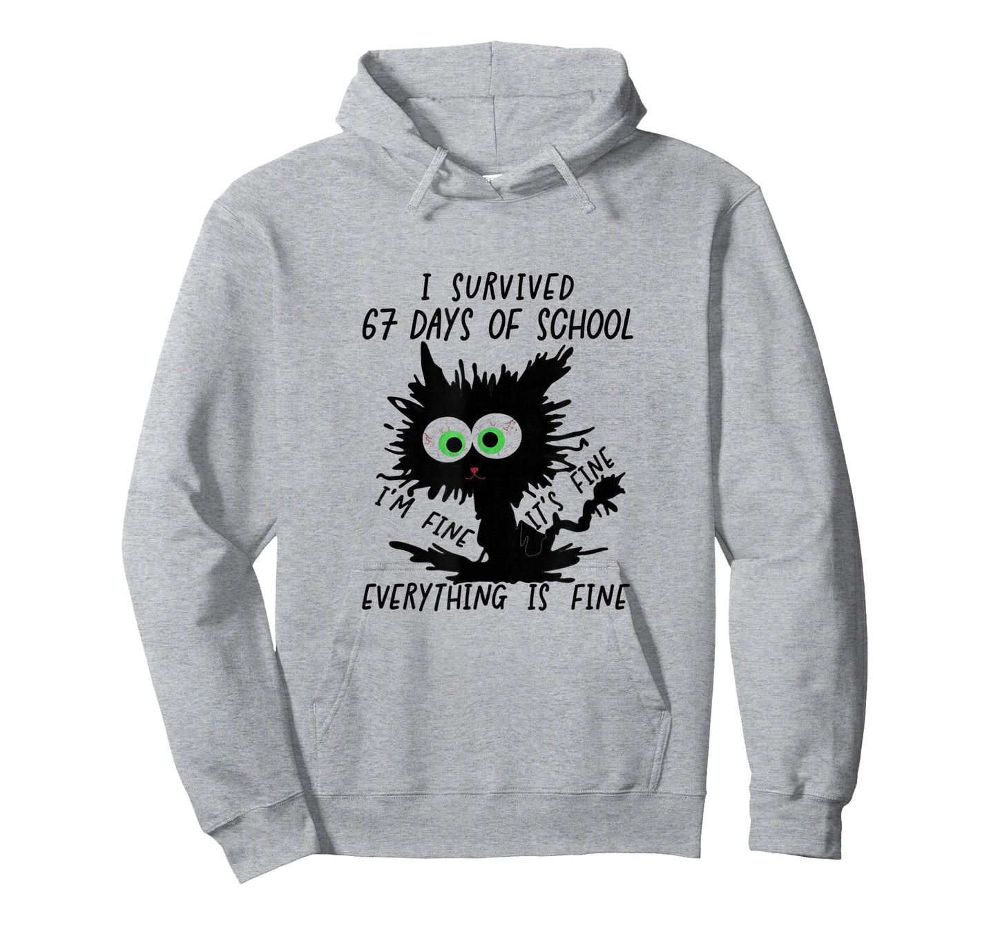 I Survived 67 Days of School Funny Six Seven Meme T-Shirt
