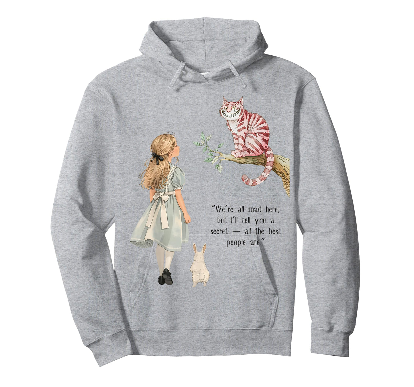 Alice Adventures Wonderland Retro Childrens Vintage Book Day T-Shirt
