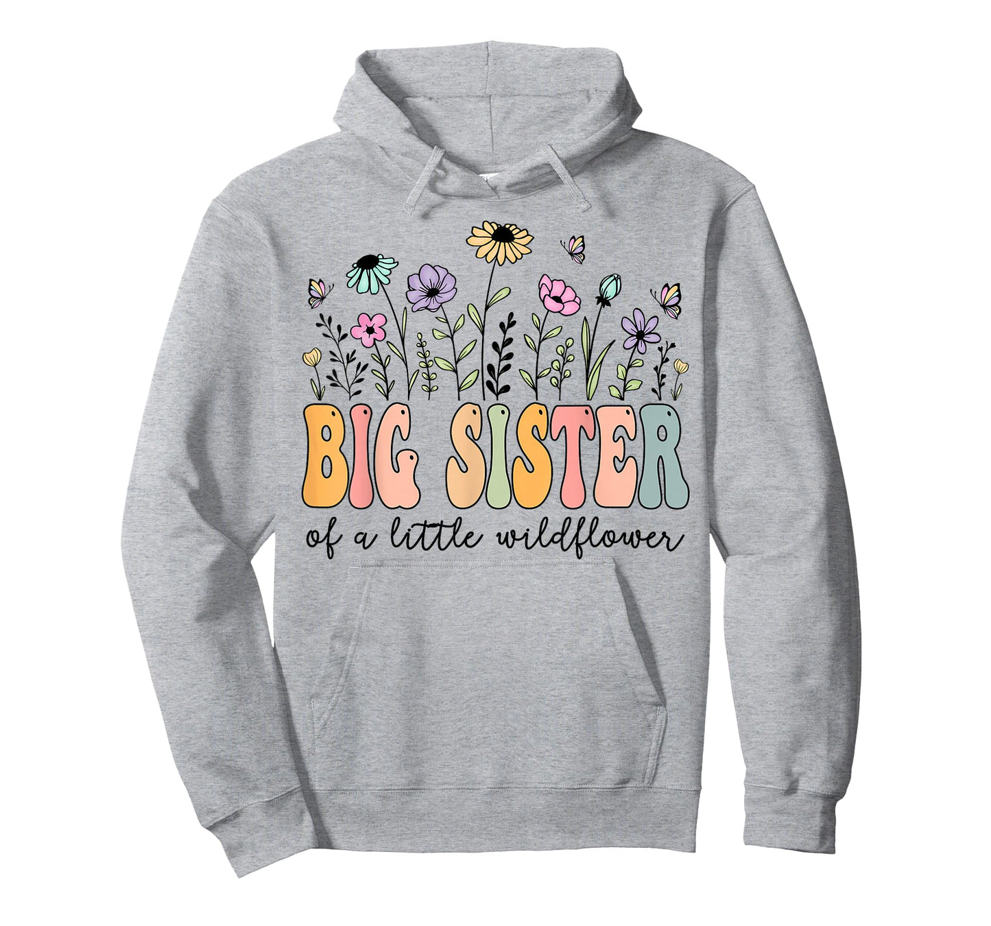 Big Sister of The Little Wildflower Birthday Girl Party T-Shirt