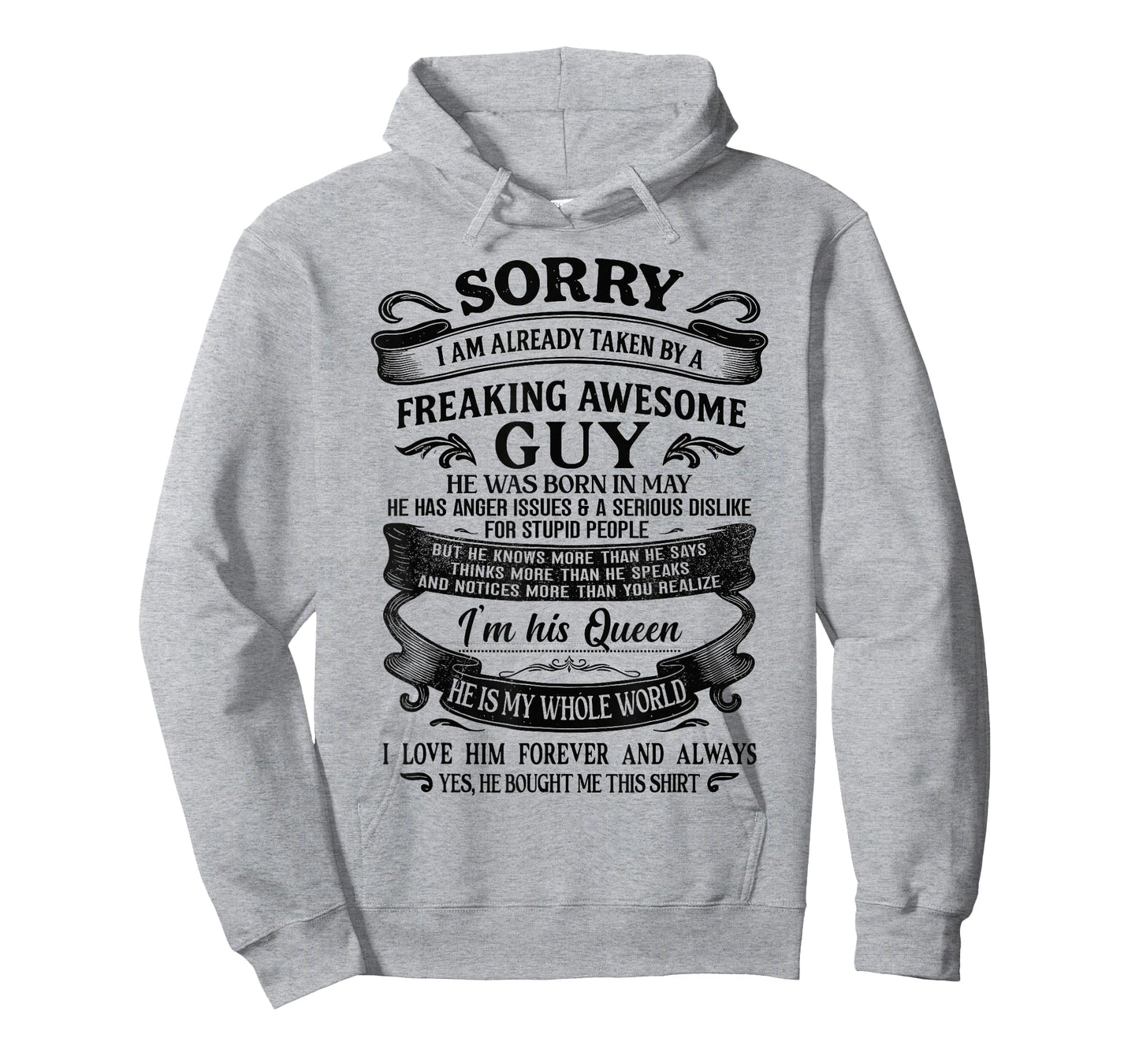 I Am Already Taken by Freaking Awesome Guy Born in May T-Shirt
