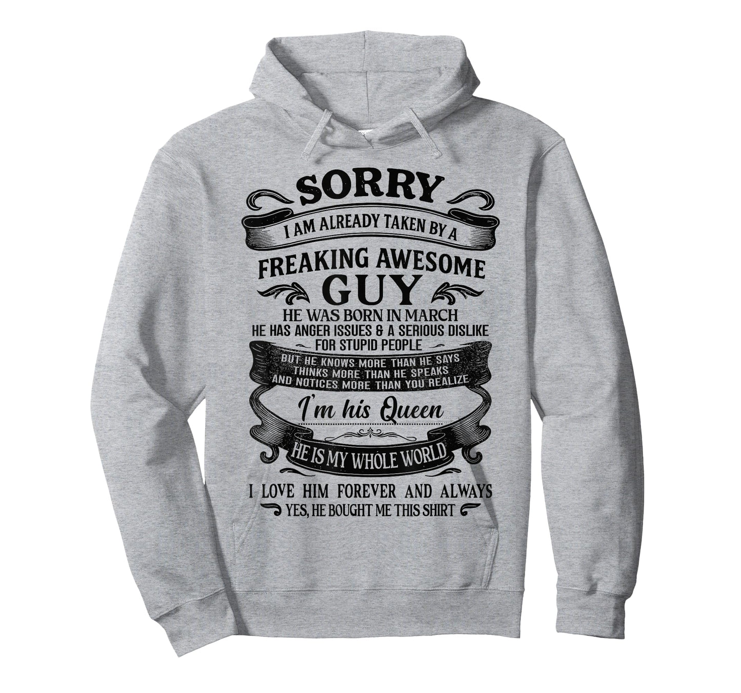 I Am Already Taken by Freaking Awesome Guy Born in March T-Shirt