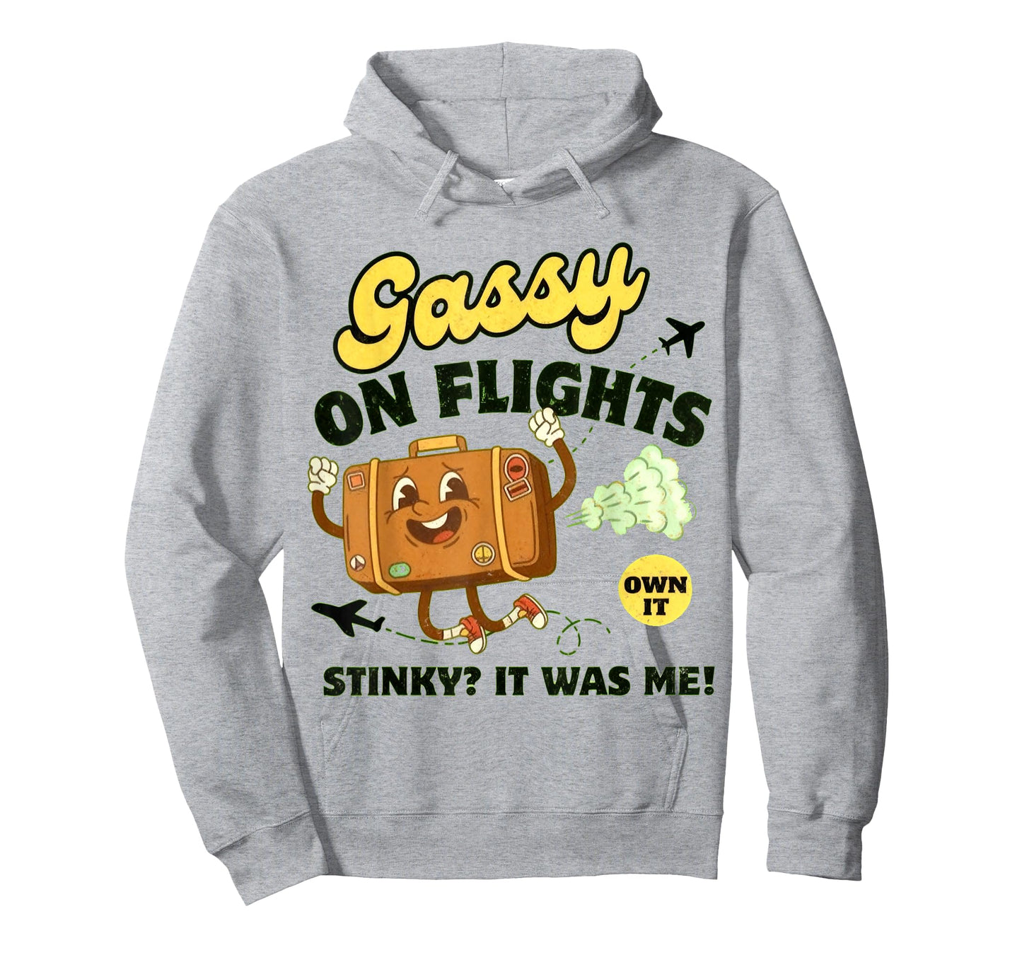 Gassy on Flights Embarrassing Fart Flight Inappropriate Exch T-Shirt