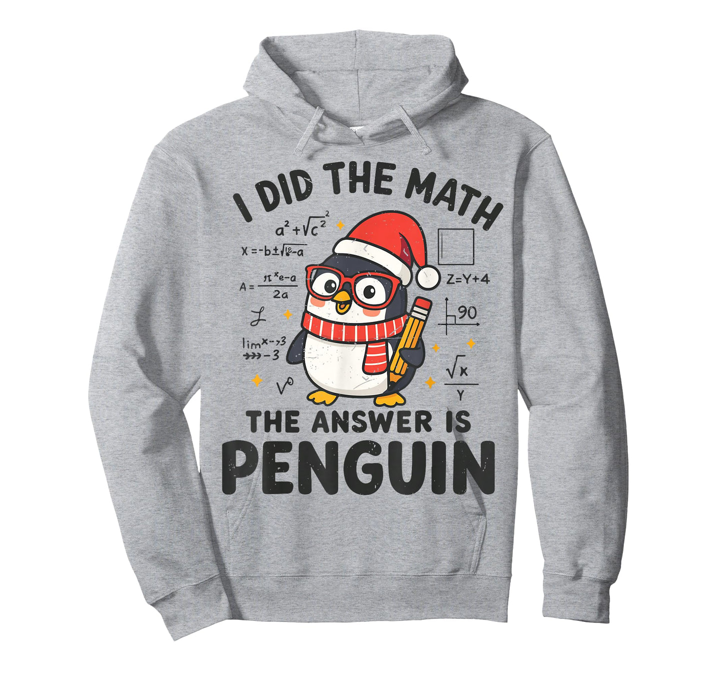 I Did The Math The Answer is Penguin Christmas Math Teacher T-Shirt