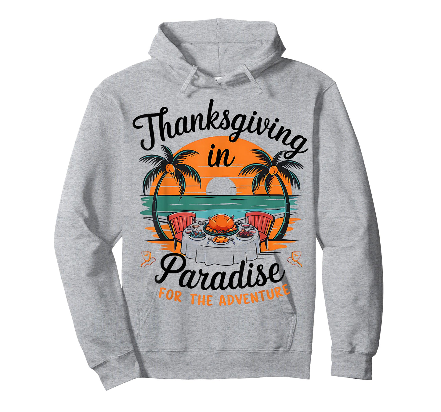Thanksgiving Beach Paradise Holiday Tropical Travel T-Shirt
