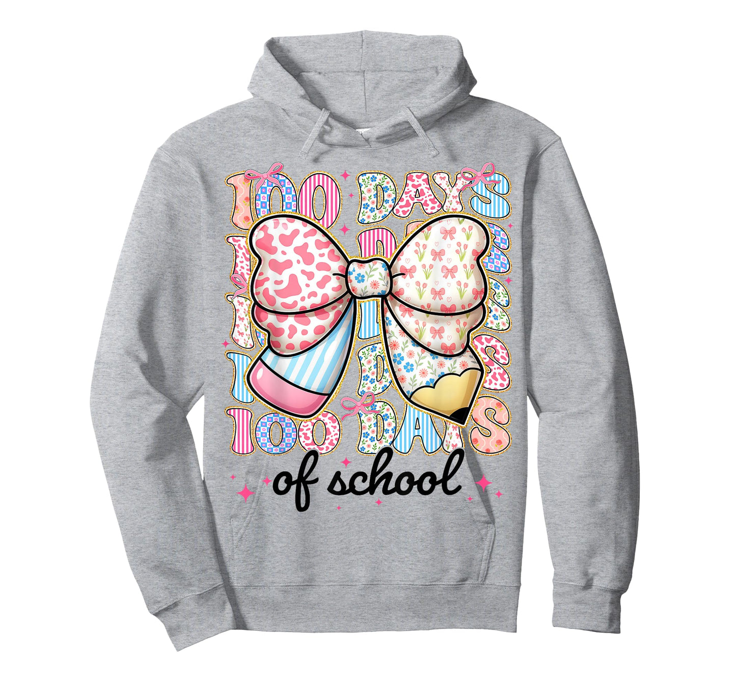 Happy 100 Days of School Coquette 100th Day Teachers Girls T-Shirt