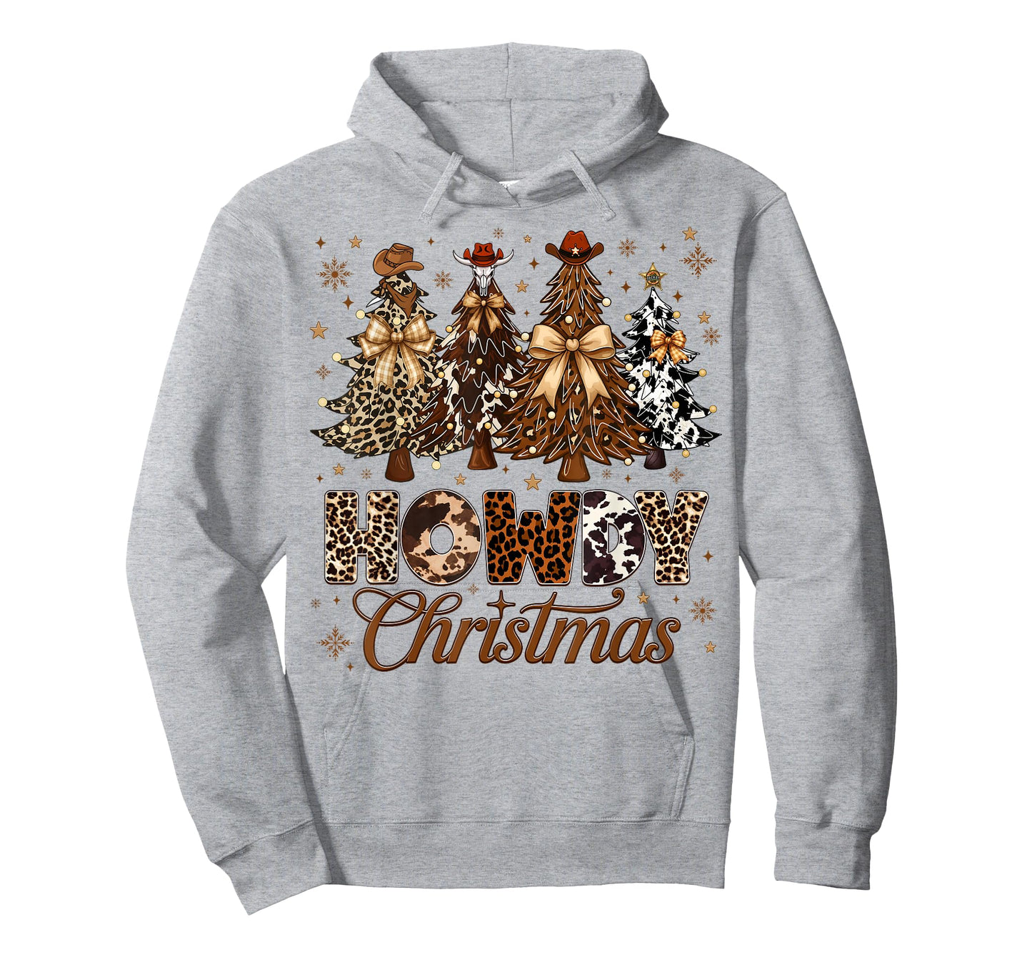 Howdy Western Country Cowboy Christmas Pjs Xmas Girl Women T-Shirt