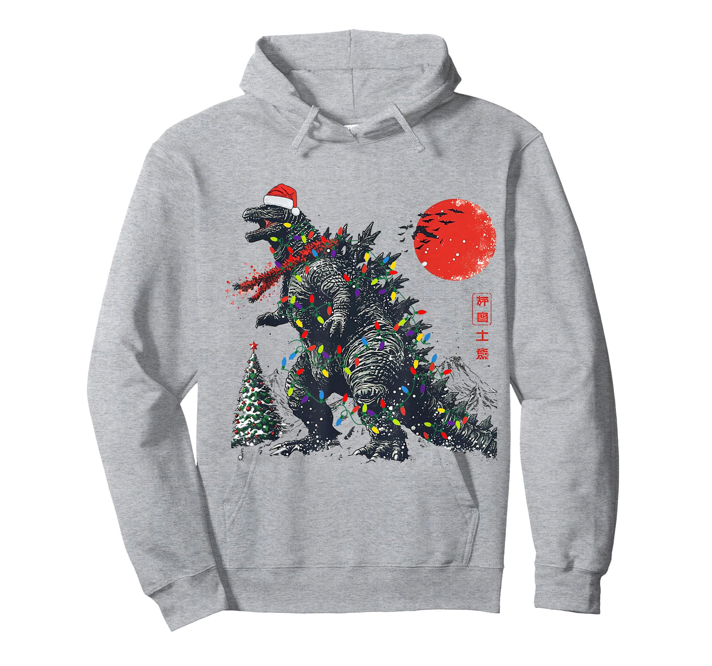 Kaiju Christmas Santazilla Japanese Monster Men Boys T-Shirt