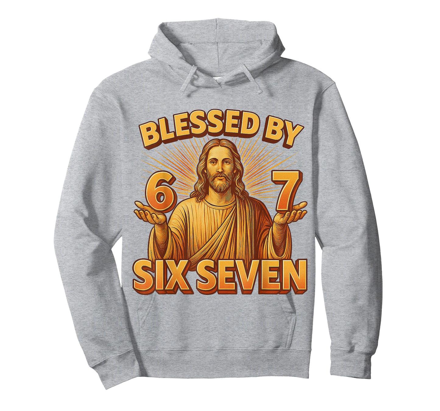 Six Seven Gen Alpha Blessed by 6 7 Jesus 67 Meme Christian T-Shirt