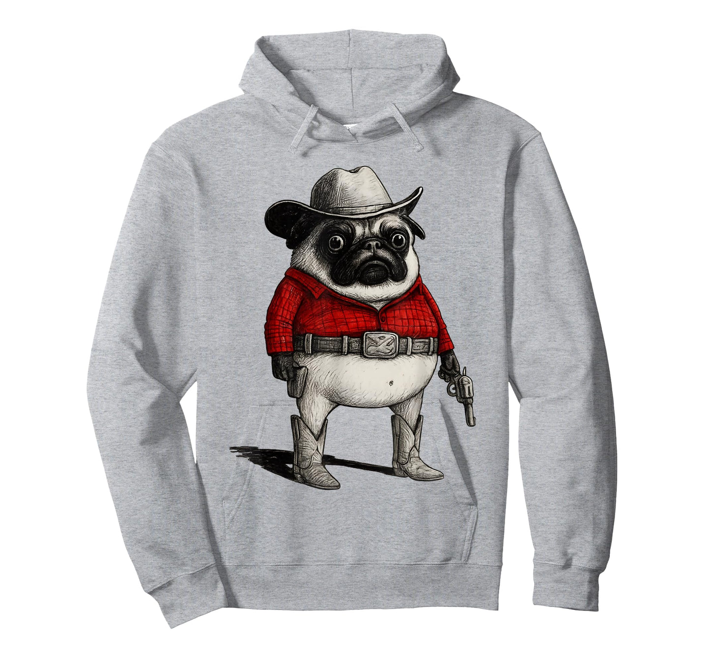Silly Cowboy Pibble Dog Funny Western Pibble Cowboy Meme T-Shirt