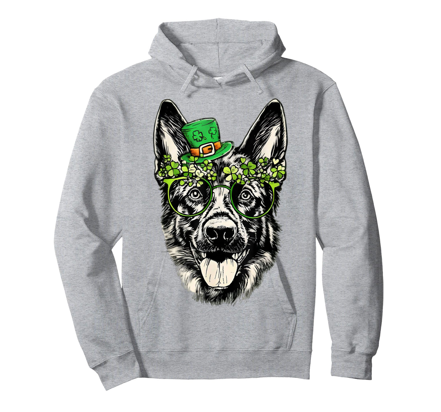 Cute German Shepherd Shamrock St Patricks Day Men Women Kid T-Shirt