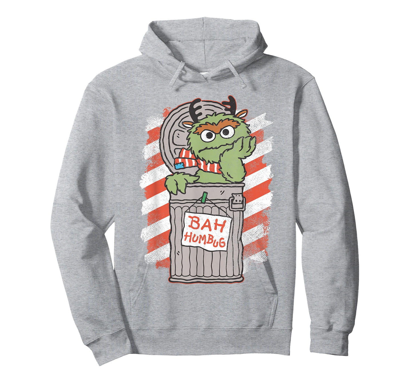 Sesame Street Bah Humbug Christmas Oscar Comic T-Shirt