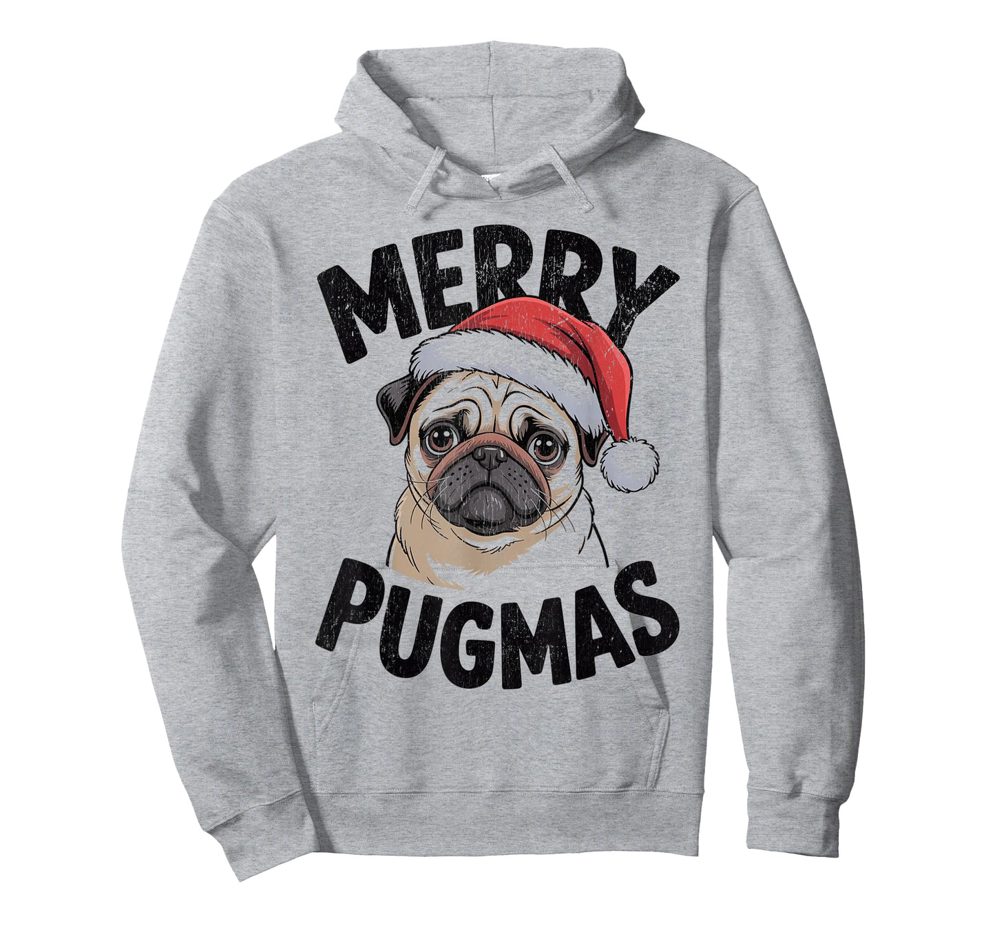 Merry Pugmas Christmas Dog Santa Pug Xmas T-Shirt
