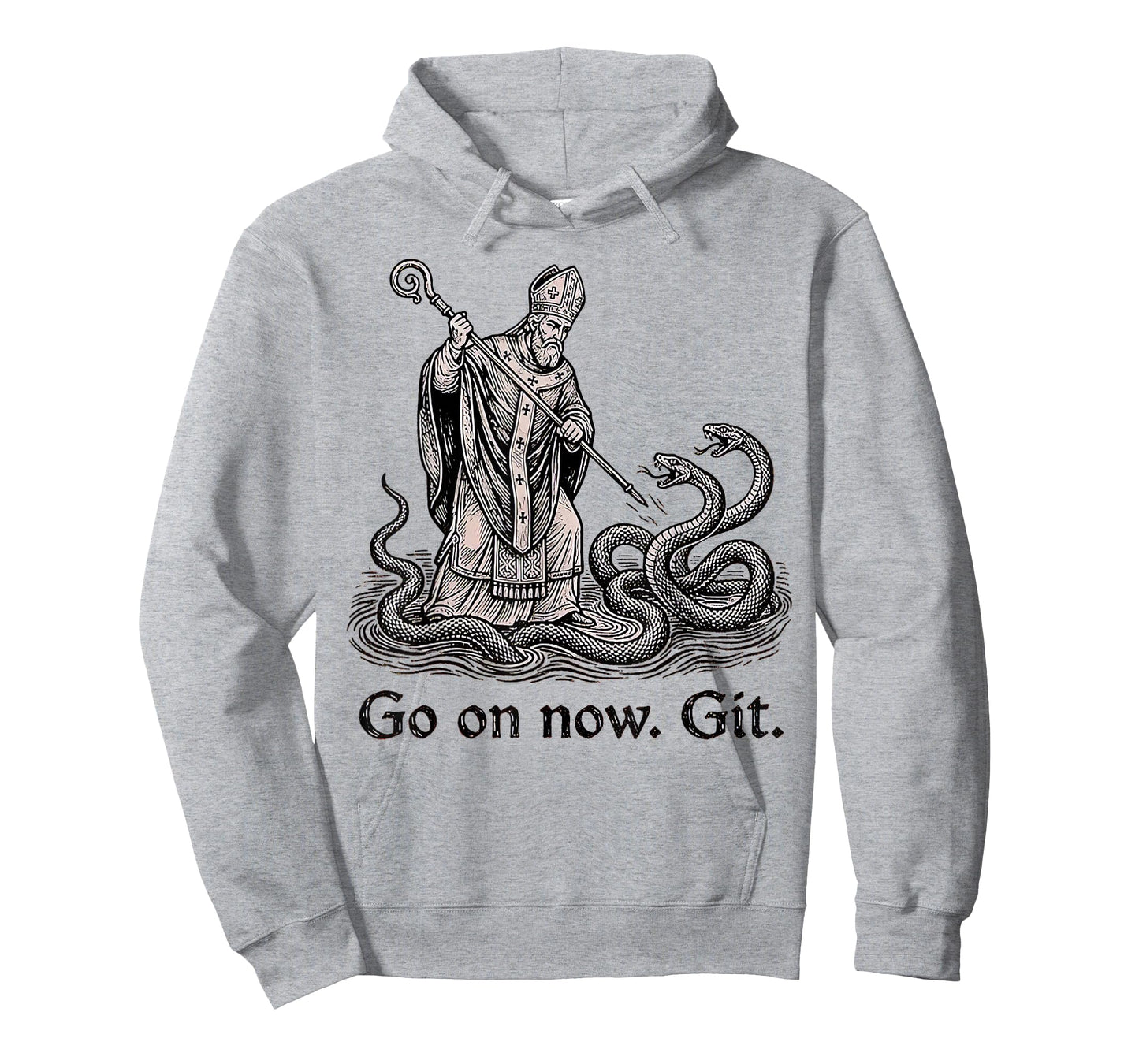 Go On Now Git St Patricks Day Christian Irish Women Men T-Shirt