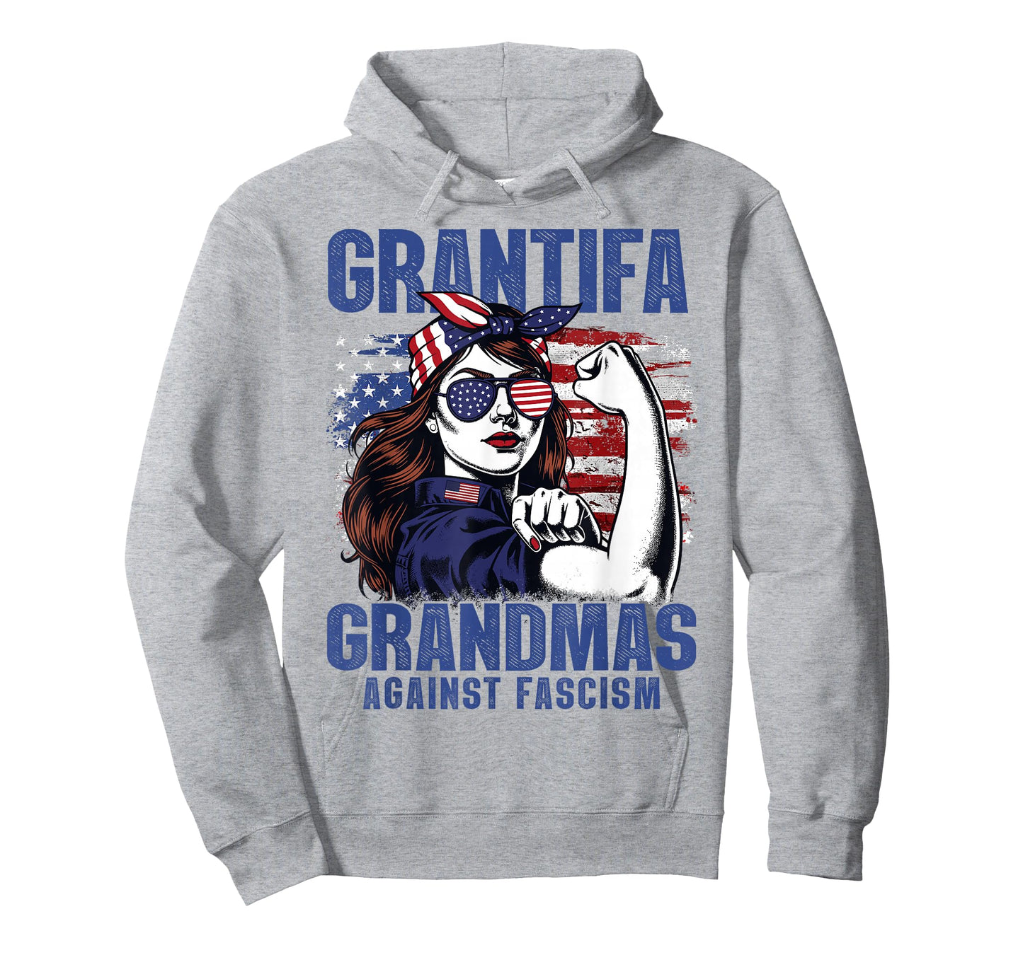 Grantifa Grandmas Against Fascism Flag Resist No Kings 50501 T-Shirt