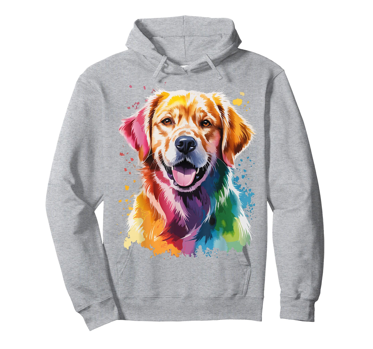 Colorful Golden Retriever Artwork T-Shirt