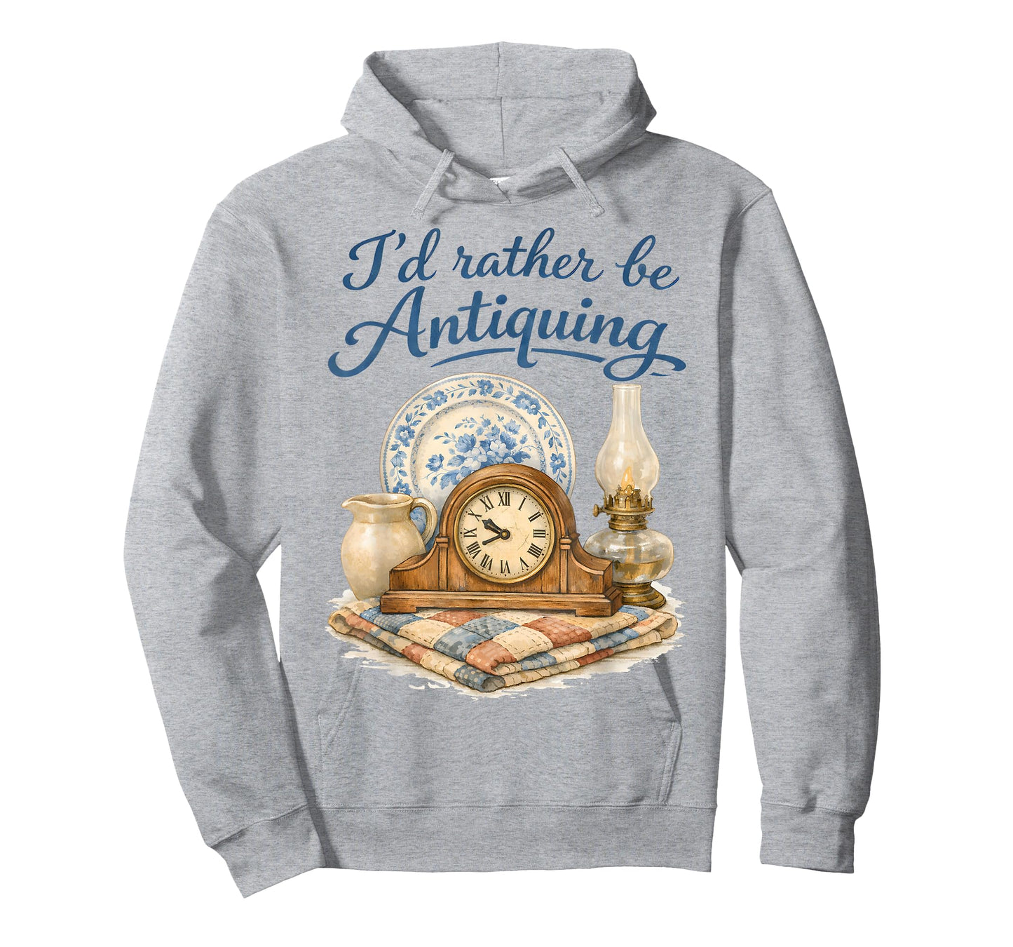 Thrifting Lover Vintage Antiques I'd Rather Be Antiquing T-Shirt