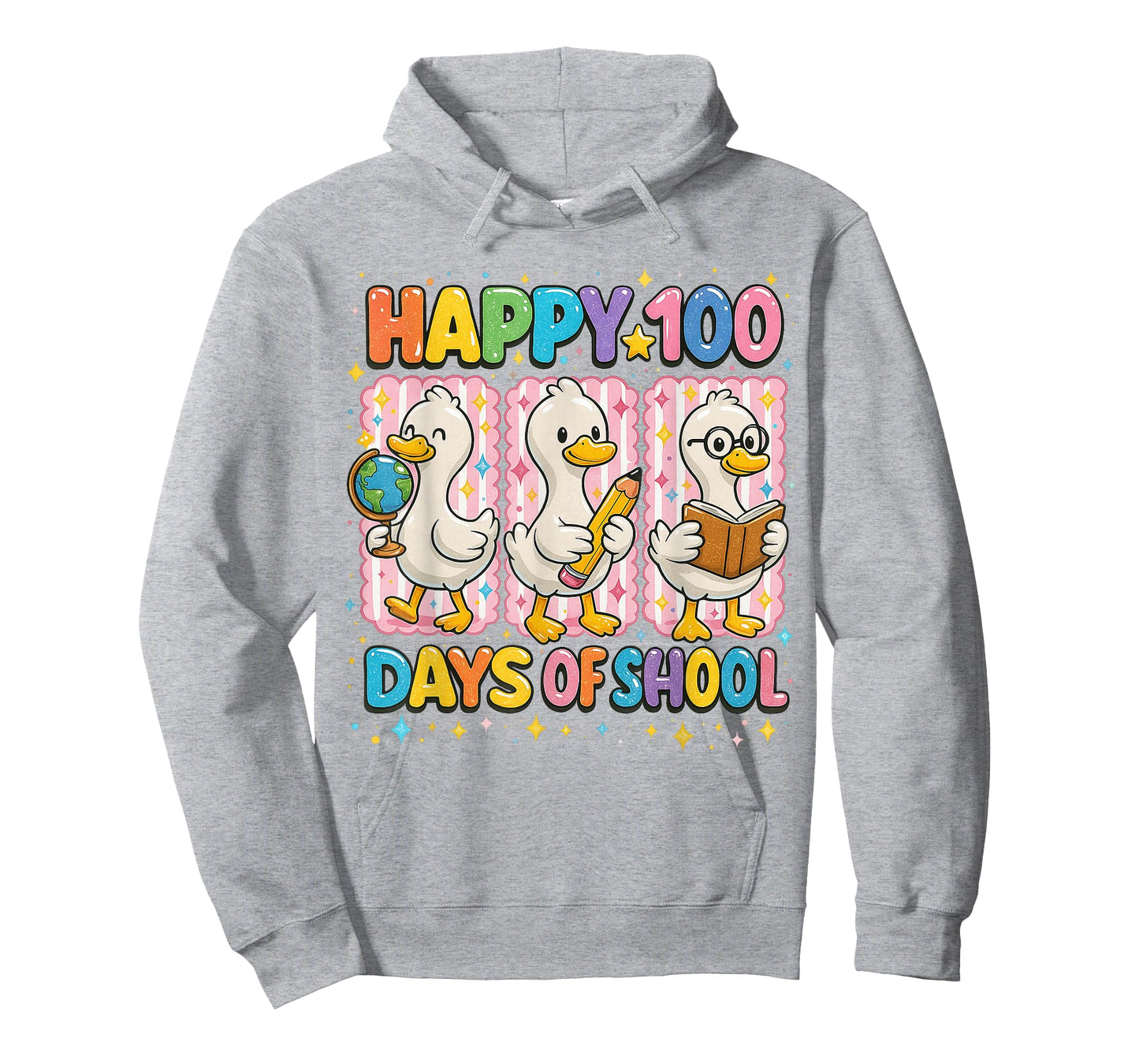 Funny 100 Days of School Goose Humor Teacher Women T-Shirt