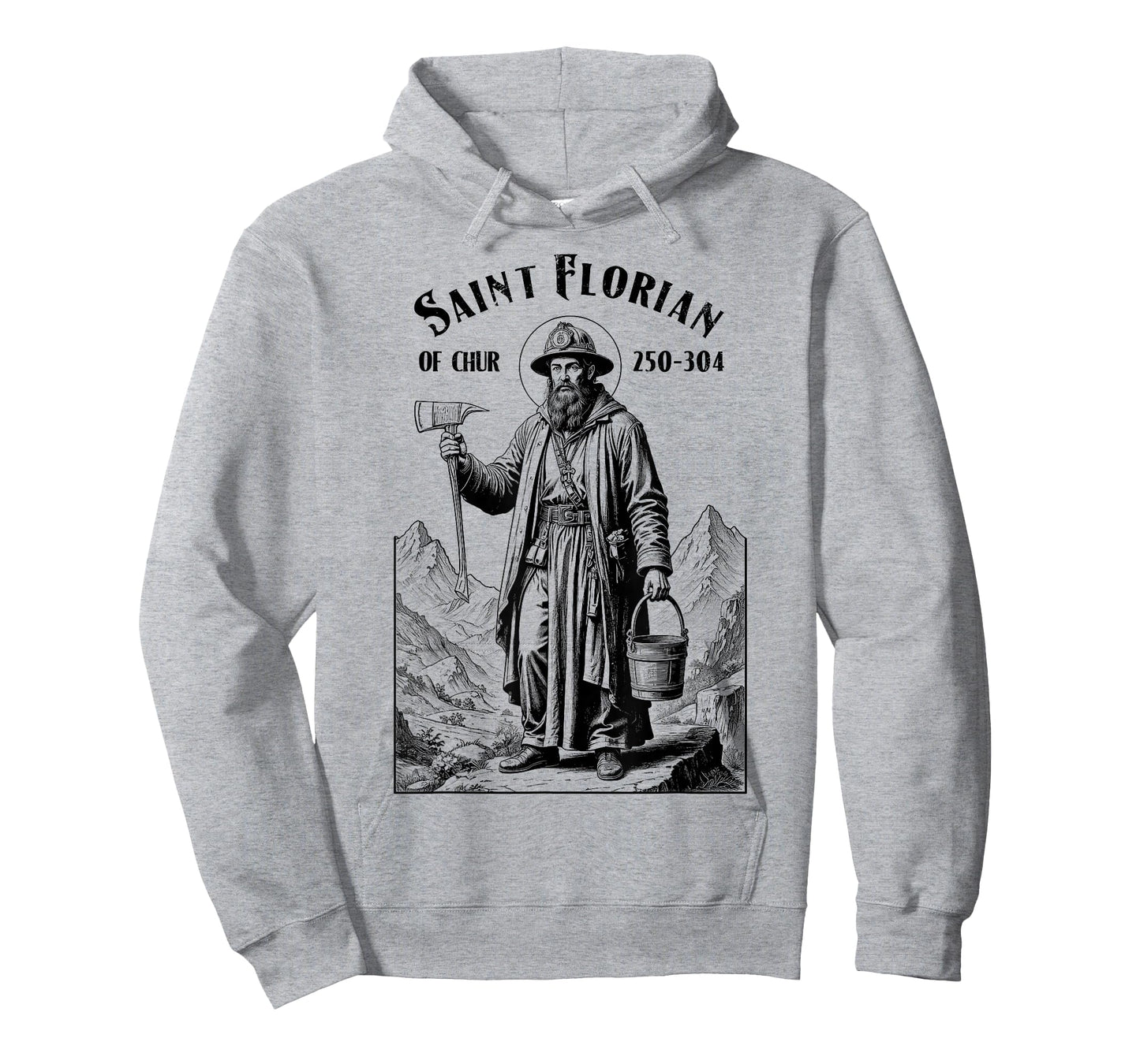 Fireman Fire Fighter Patron Saint Florian Vintage Firemen T-Shirt