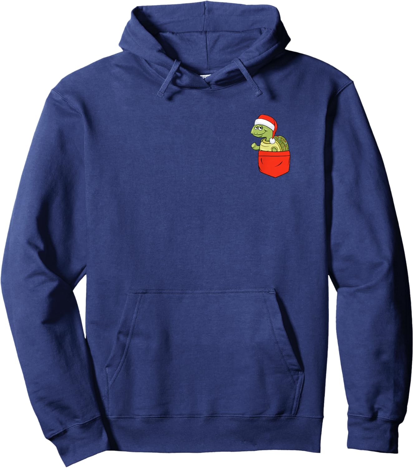 Turtle in A Pocket Tortoise Animal Cute Sea Turtle Christmas Hoodie - Hoodie | Navy