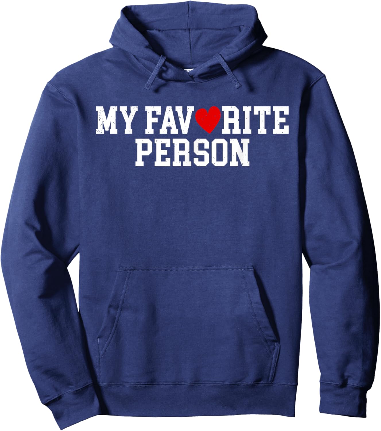 Valentines Day My Favorite Person Couple Matching Design Hoodie - Hoodie | Navy