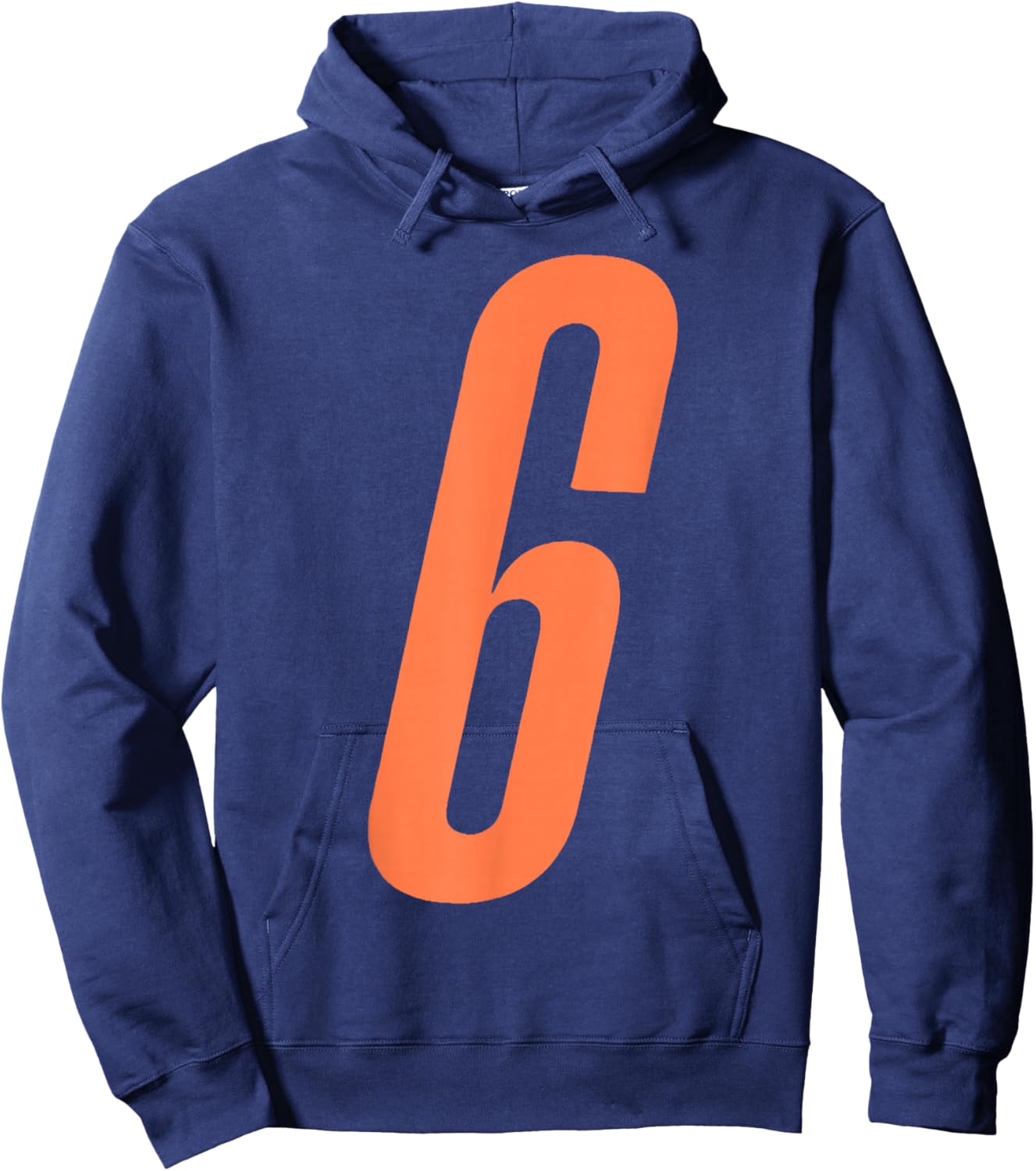 Orange Number 6 7 Funny Meme Halloween Matching Costume Hoodie - Hoodie | Navy
