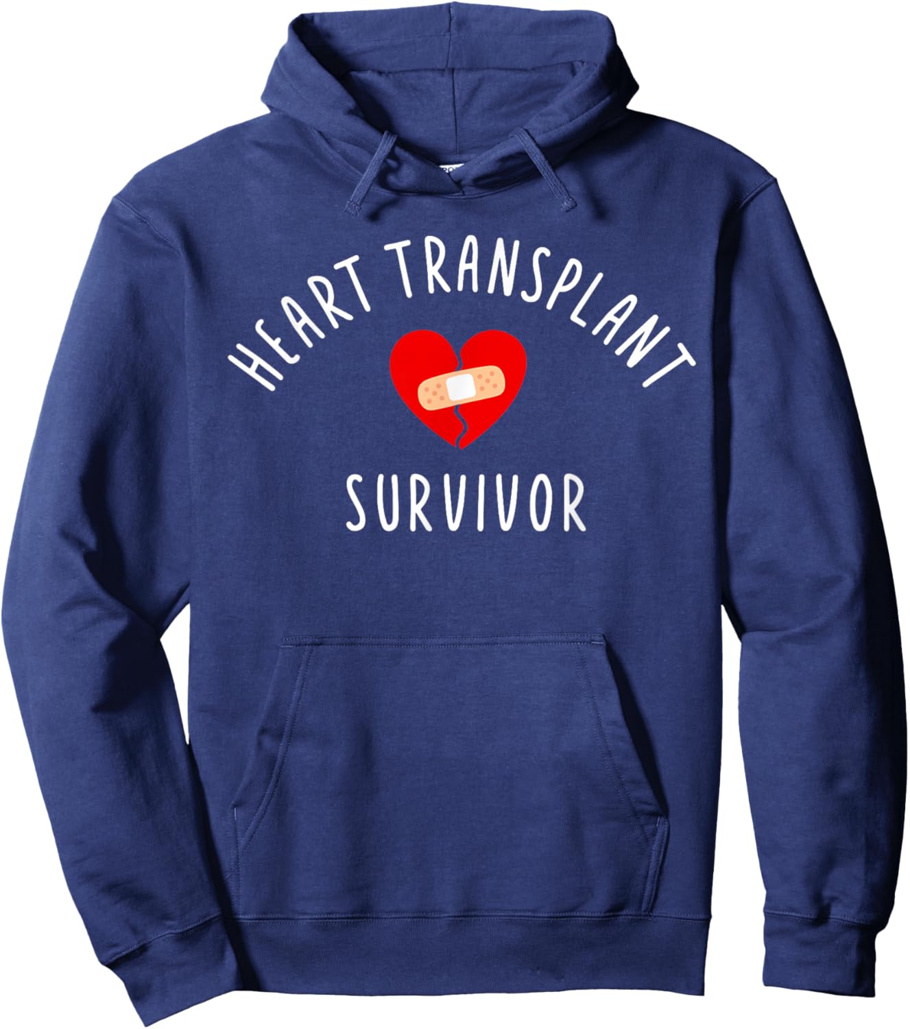 Heart Transplant Survivor of Strong Recovery Surgery Support Hoodie - Hoodie | Navy