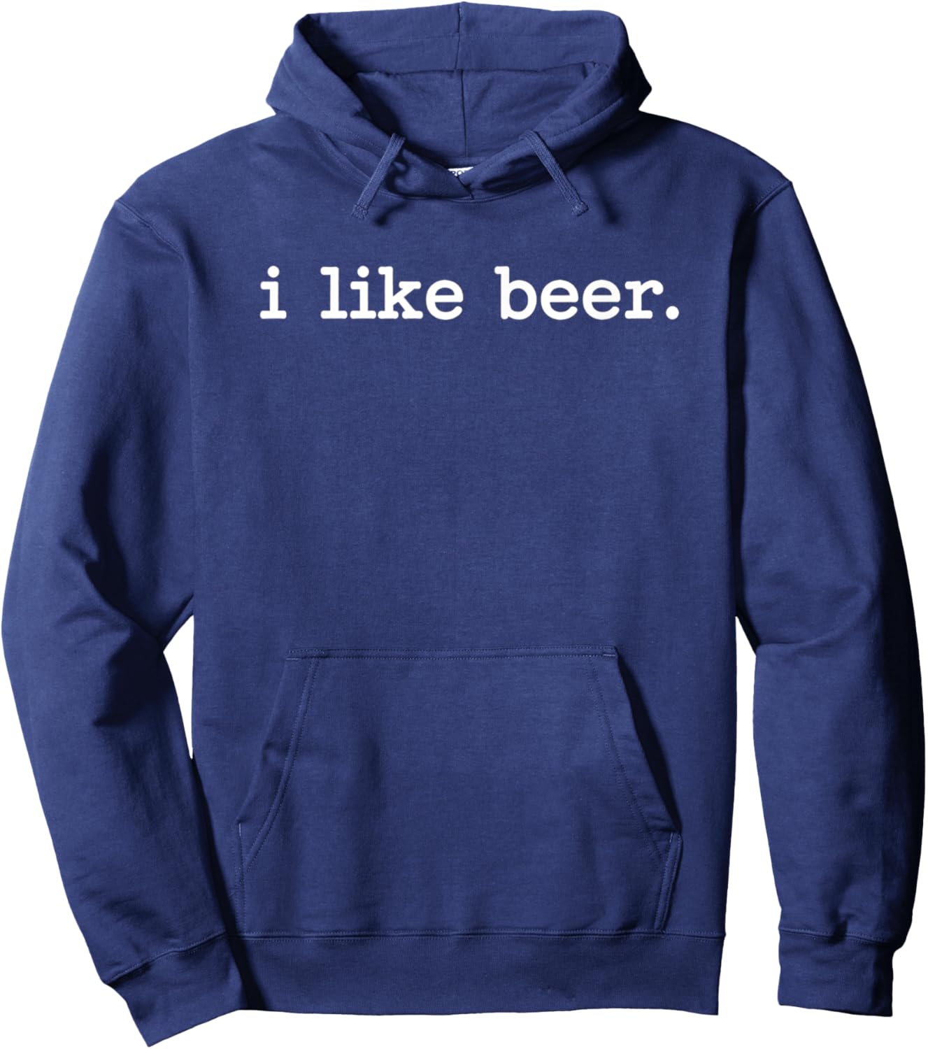 I Like Beer Funny Beer Lover Casual Drinking Humor Hoodie - Hoodie | Navy