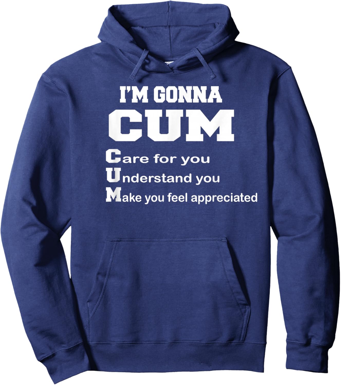I'm Gonna Cum Funny Couple Xmas Crazy Quote Hoodie - Hoodie | Navy