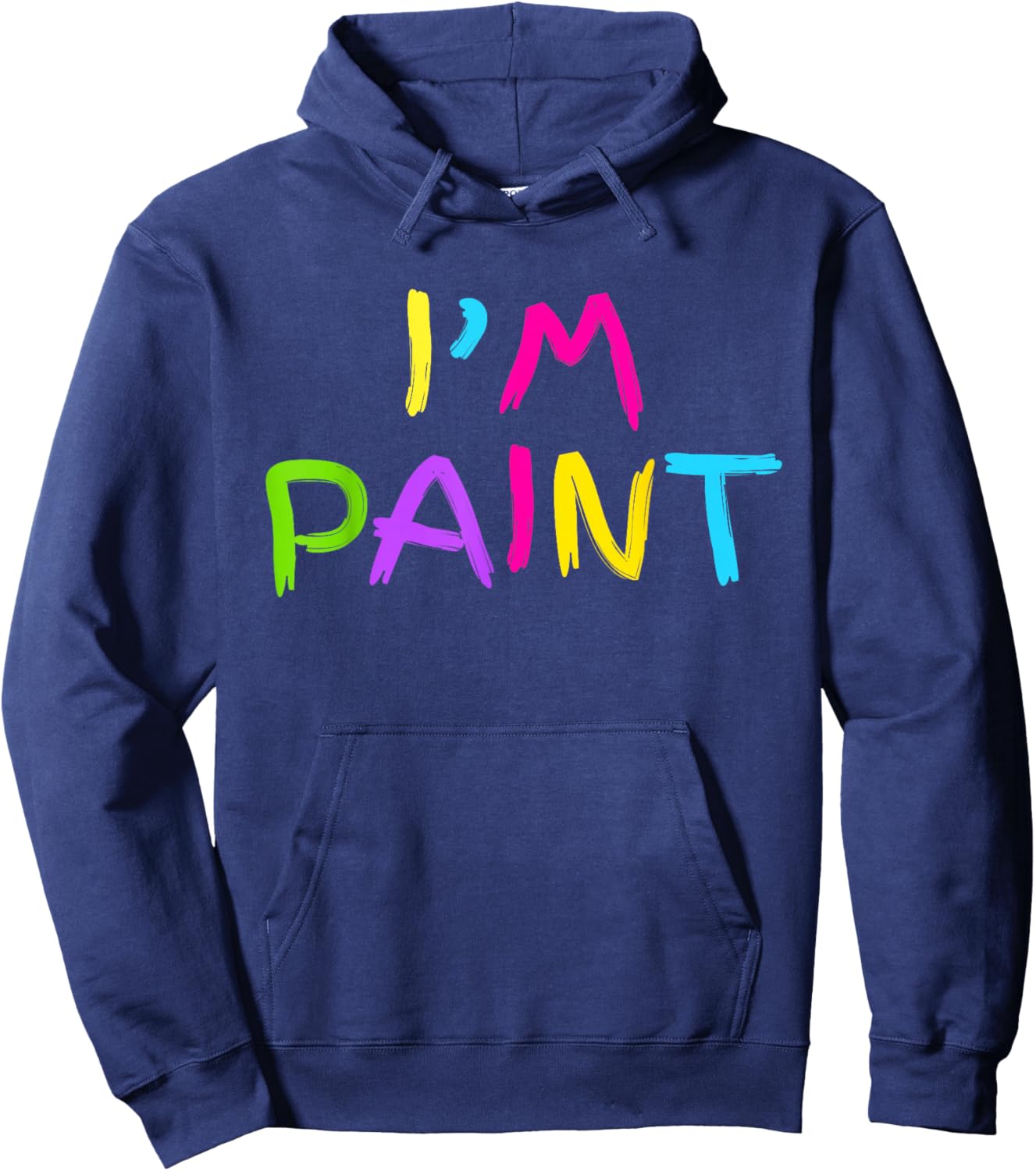 I Heart Love to Finger Paint I'm Paint Cute Couple Valentine Hoodie - Hoodie | Navy