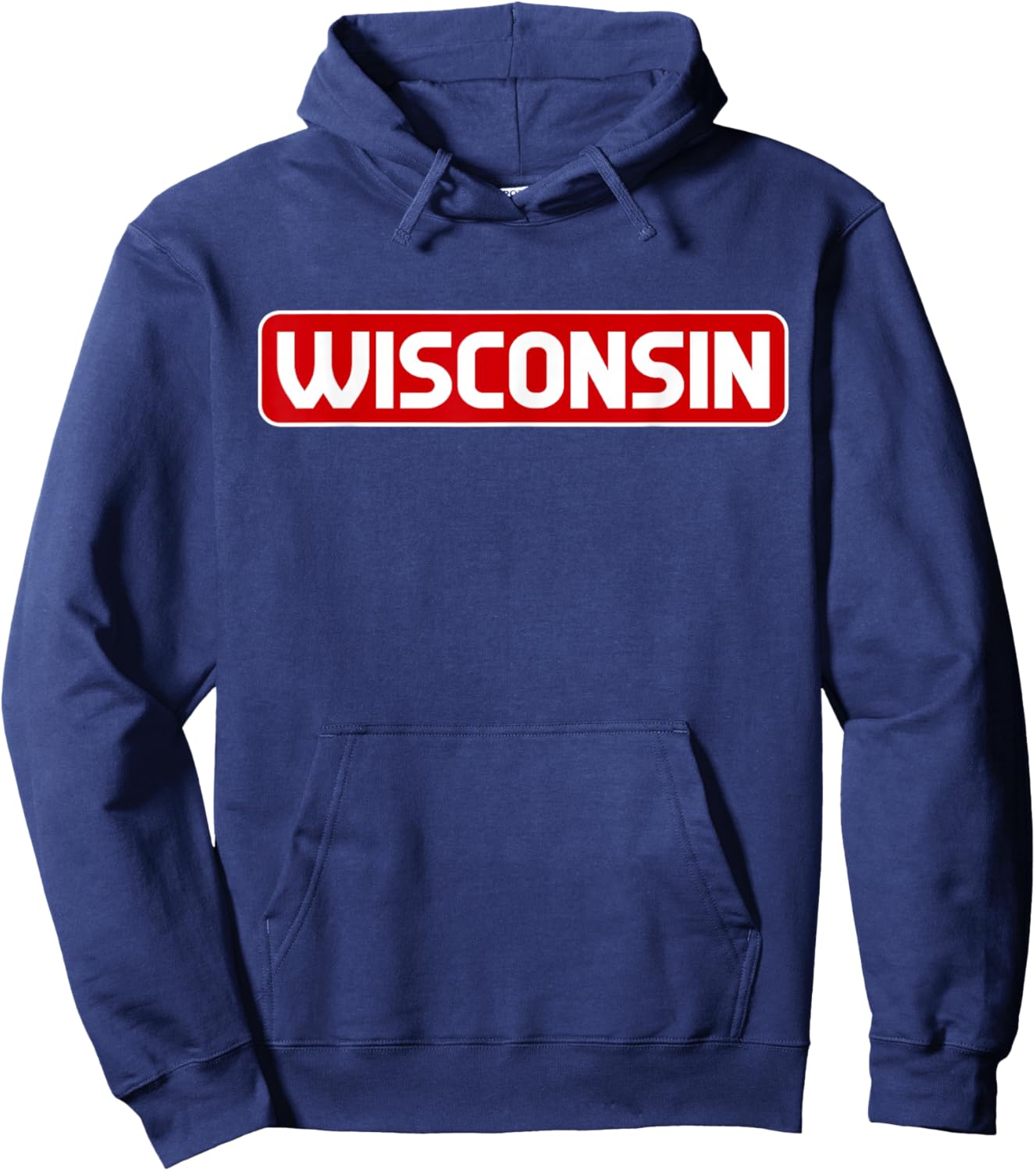 Wisconsin - Throwback Design - Classic Hoodie - Hoodie | Navy