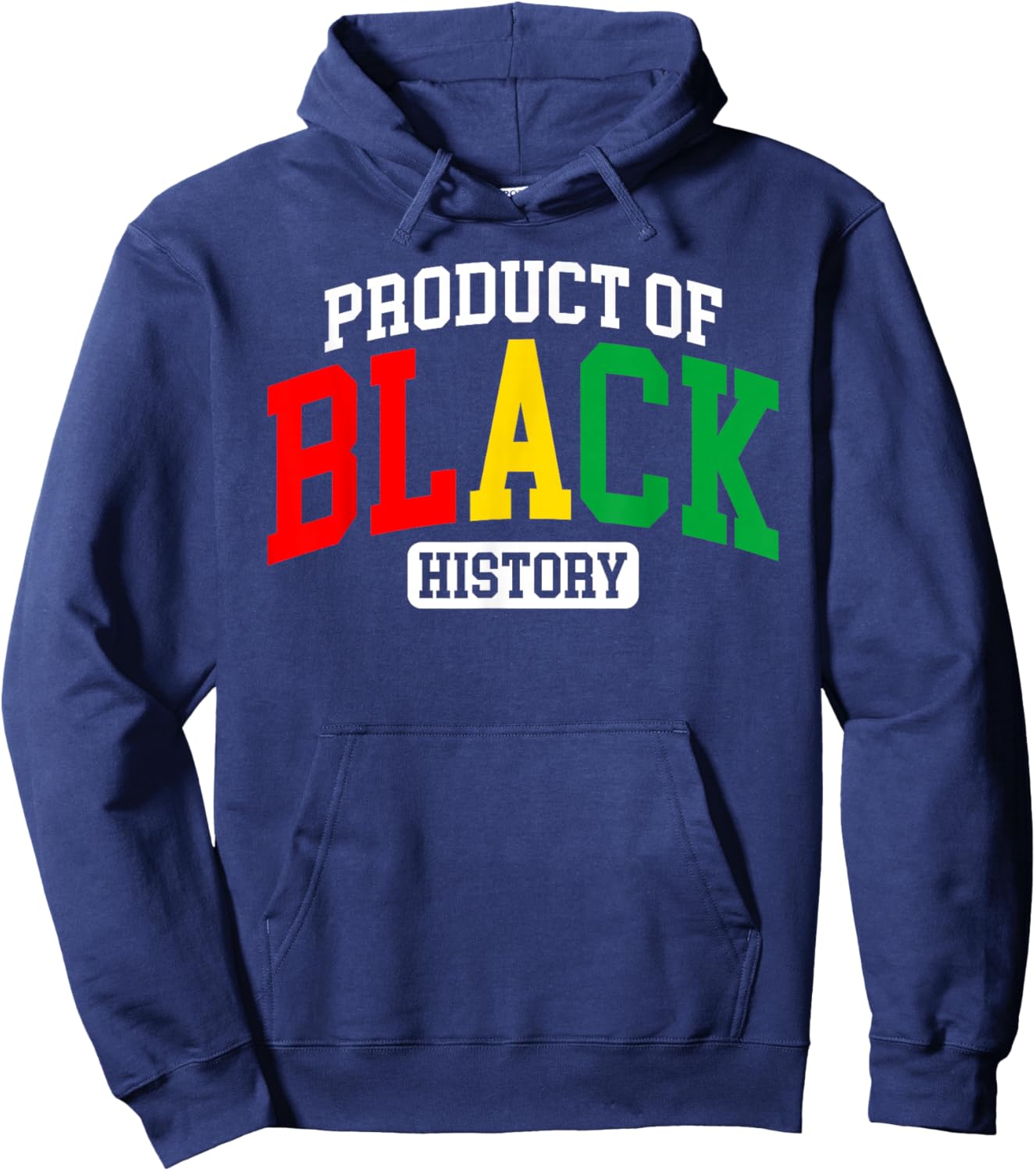 Product of Black History African American Heritage Women Hoodie - Hoodie | Navy