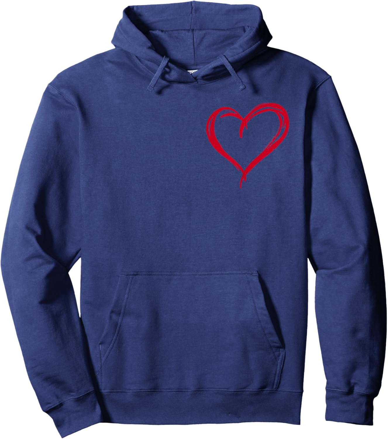 Valentines Day Heart Love Couple Romantic Art Graphic Hoodie - Hoodie | Navy