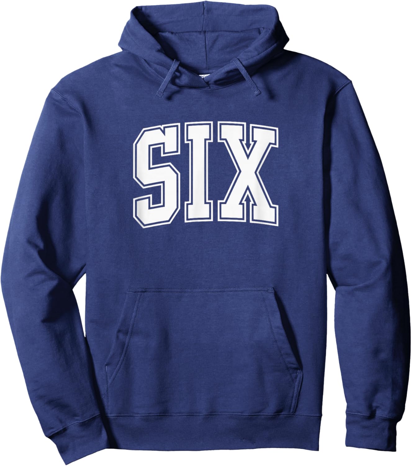 Six Seven Halloween Costume Matching 67 Meme Six (On Back) Hoodie - Hoodie | Navy
